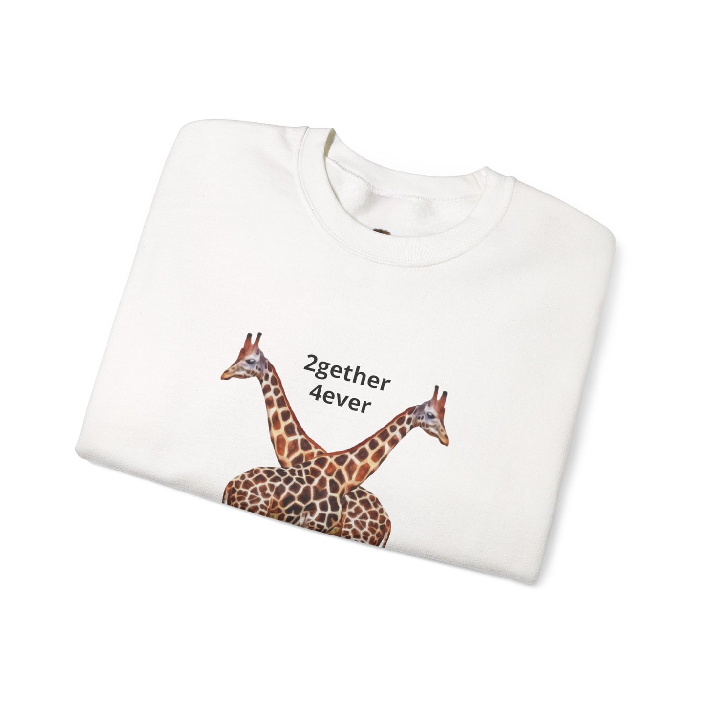 Giraffe Love Crewneck Sweatshirt for Animal Lovers