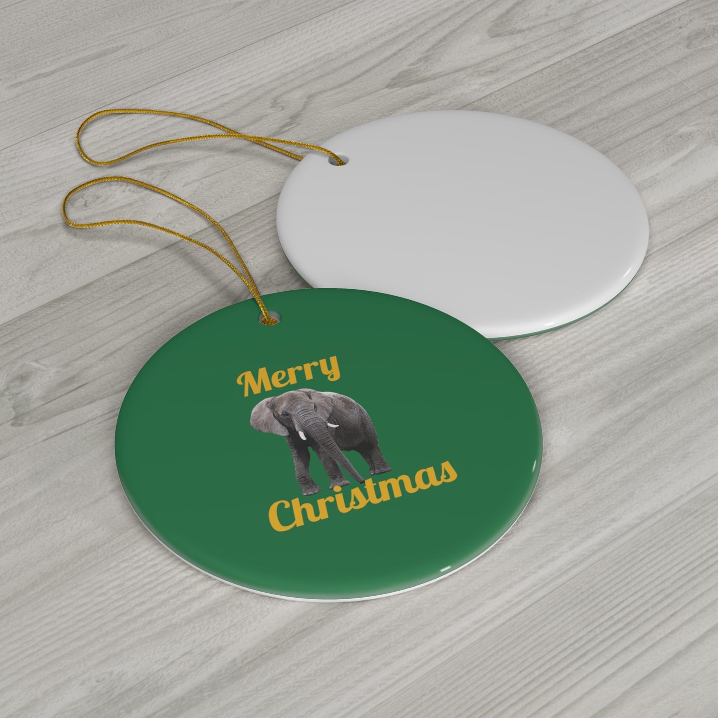 Elephant Ceramic Ornament