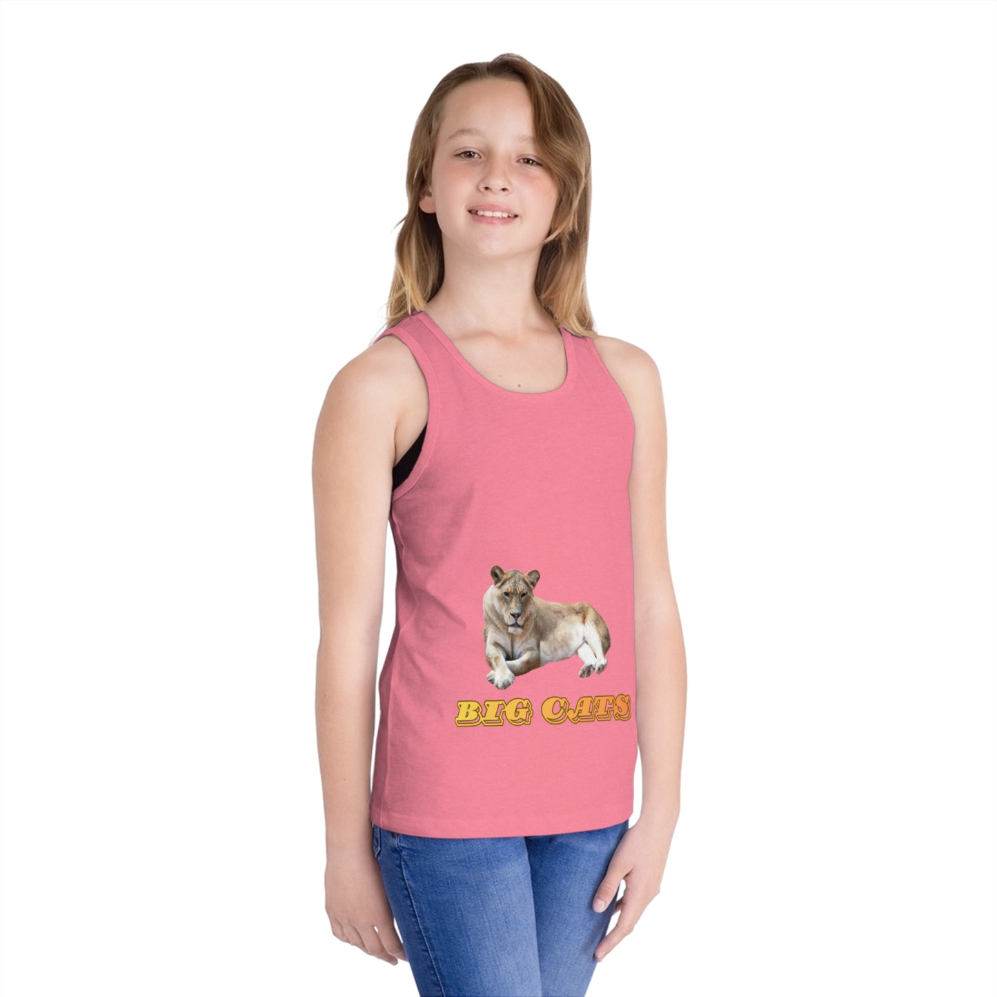 Kid's Lioness Big Cats Jersey Tank Top