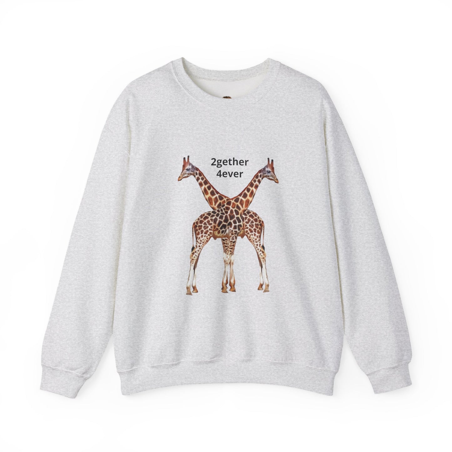 Giraffe Love Crewneck Sweatshirt for Animal Lovers