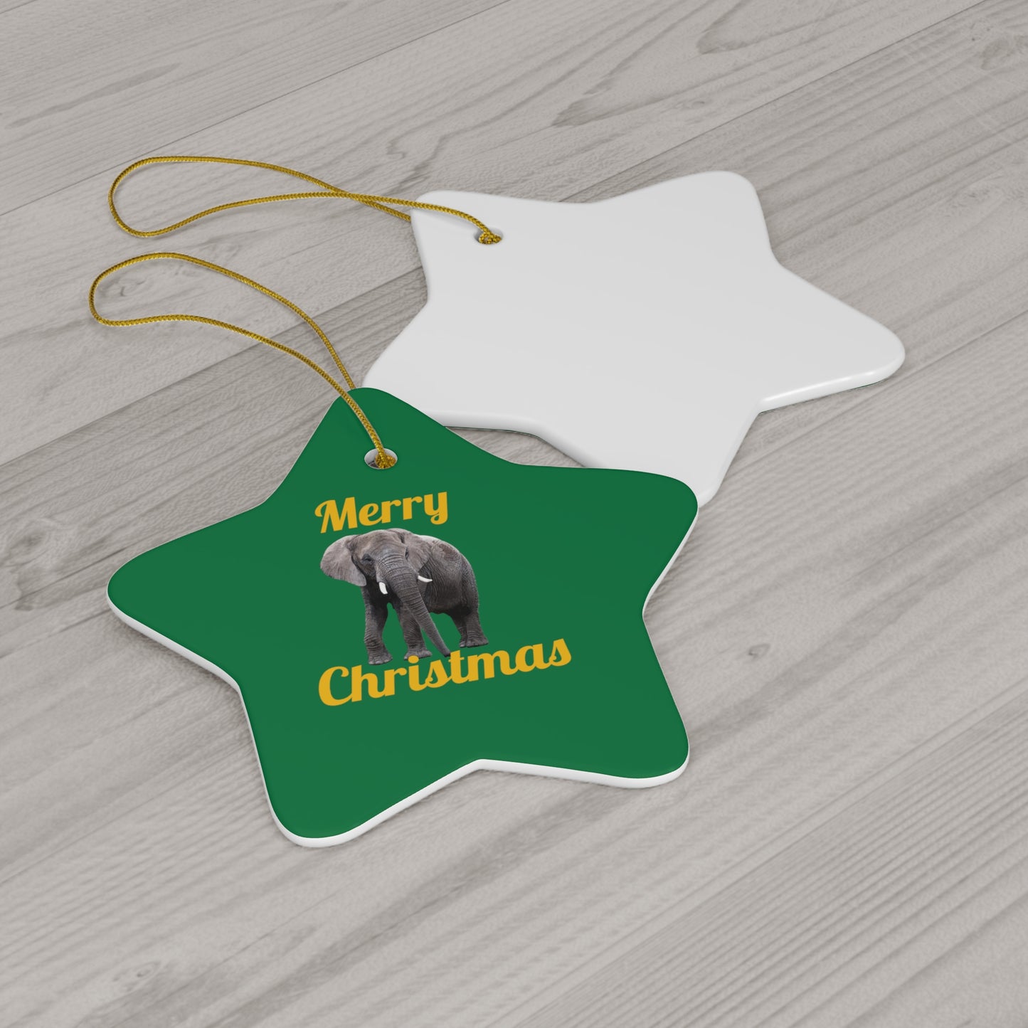 Elephant Ceramic Ornament