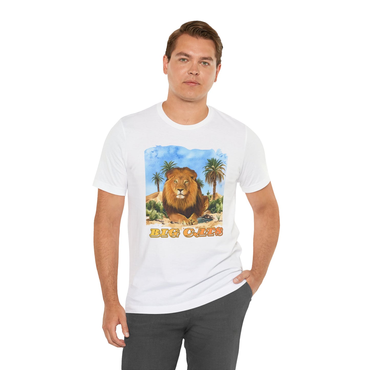 Men's Big Cats Lion Tee Shirt