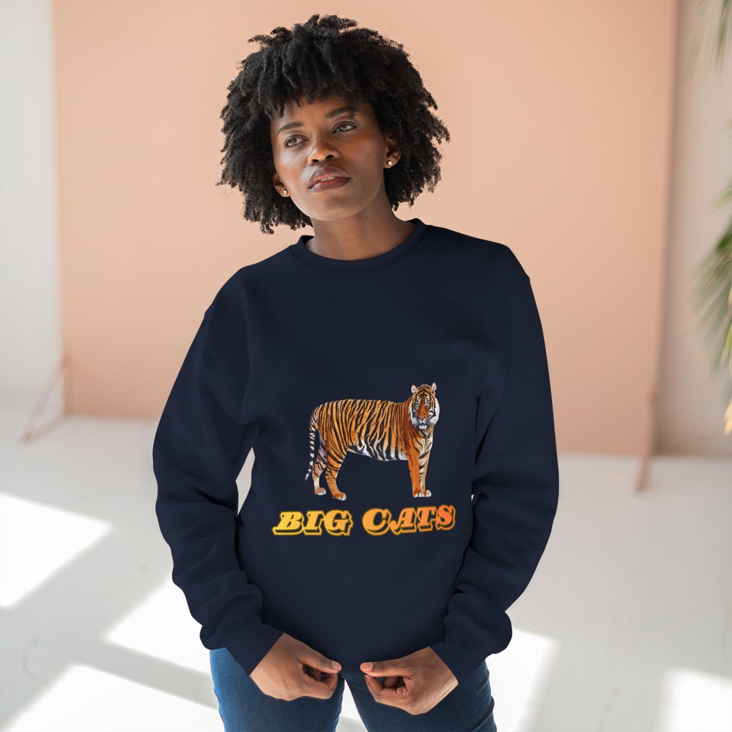 Unisex Premium Tiger Big Cats Crewneck Sweatshirt