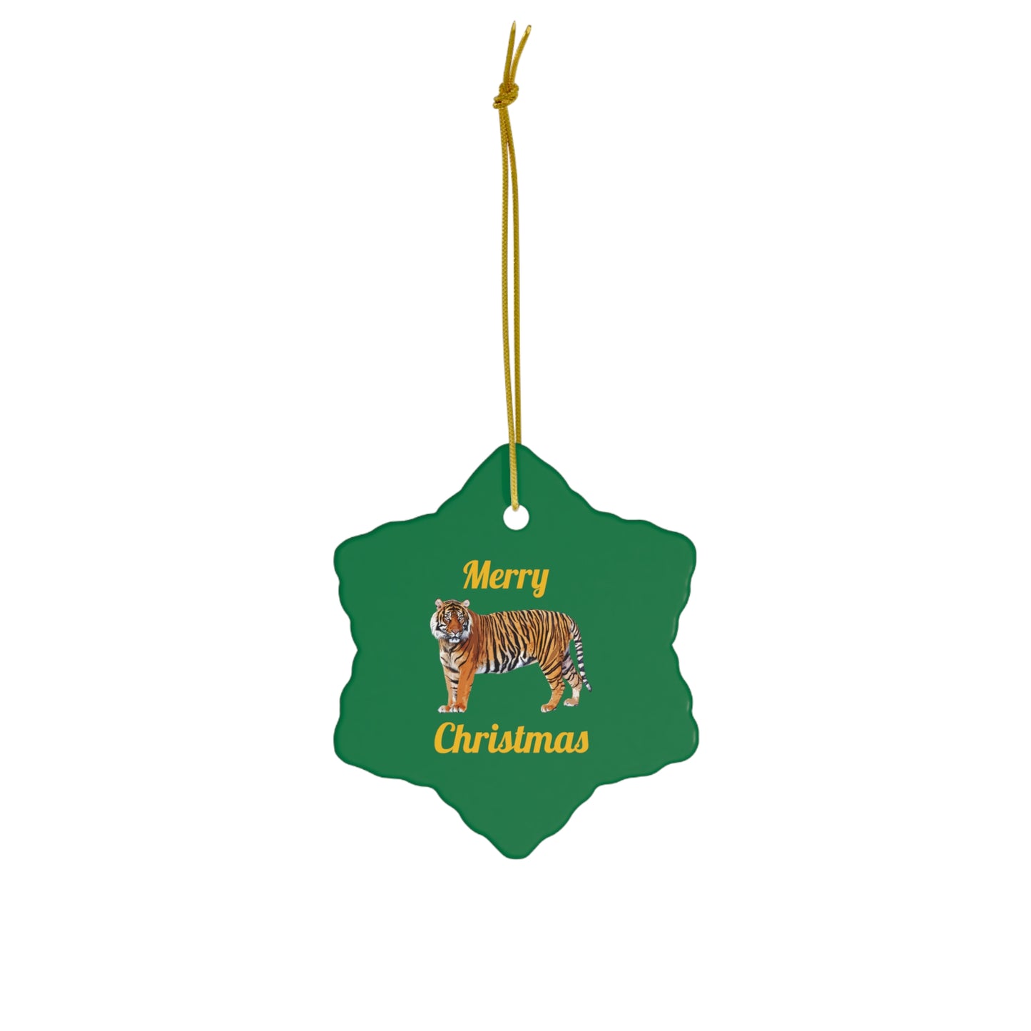 Tiger Ceramic Ornament