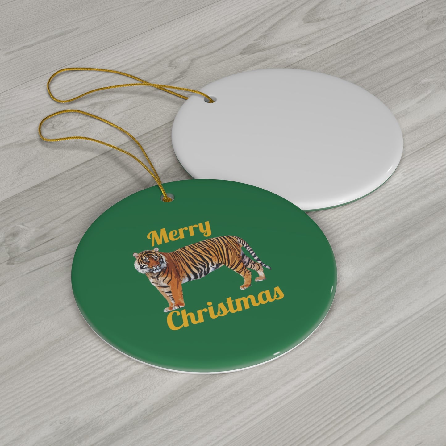 Tiger Ceramic Ornament