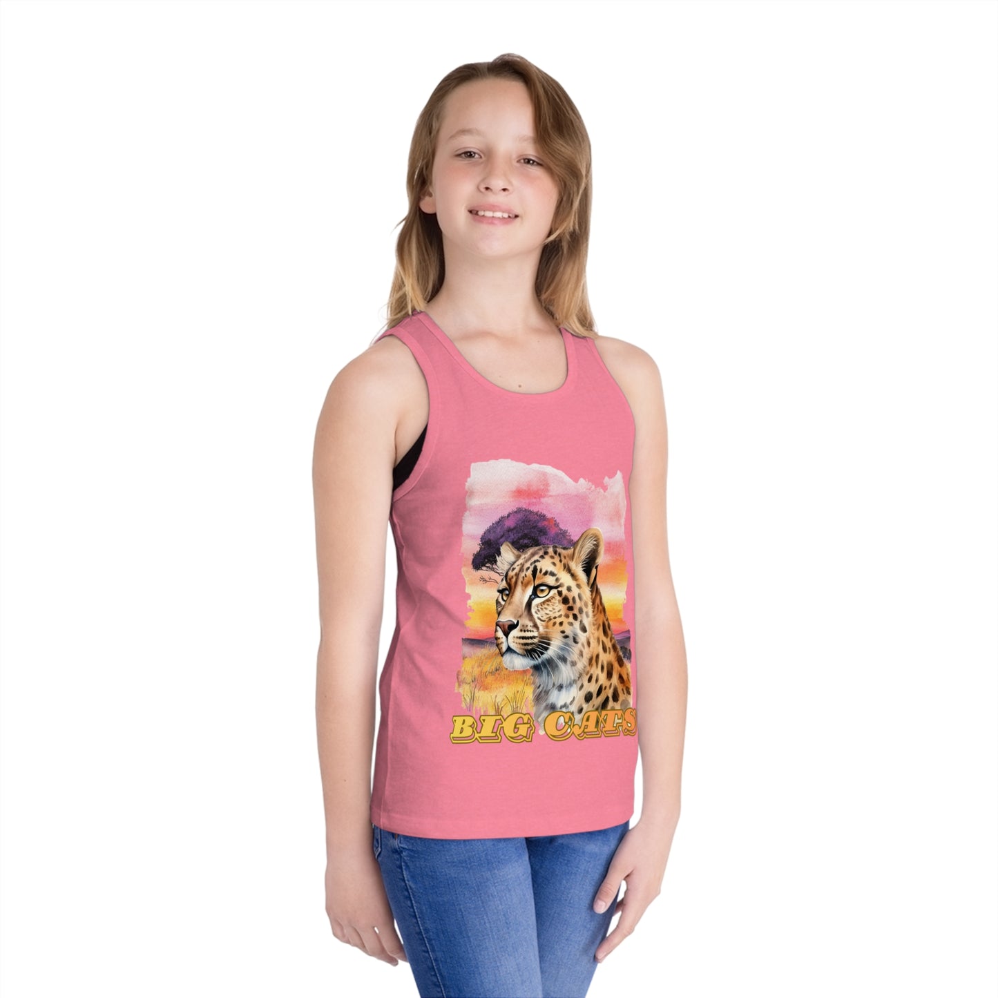 Girls Big Cats Cheetah Tank Top