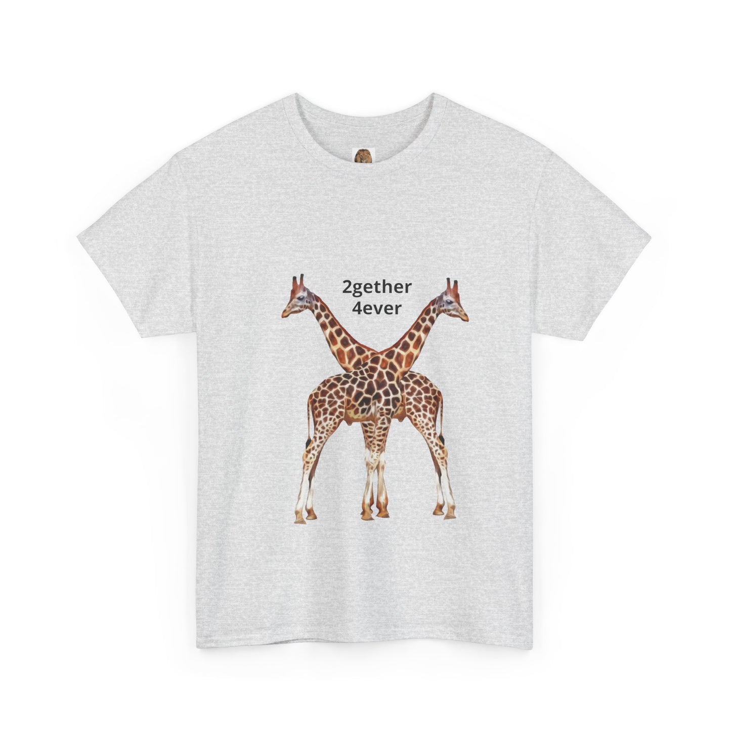 Giraffe Couple Unisex Crew Neck T-Shirt for Animal Lovers
