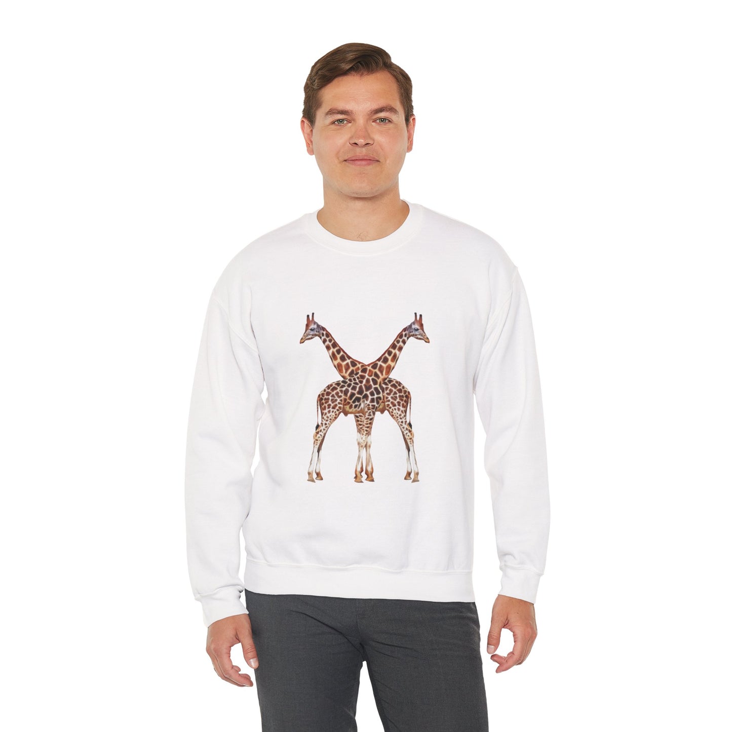 Giraffe Couple Crewneck Sweatshirt For Animal Lovers