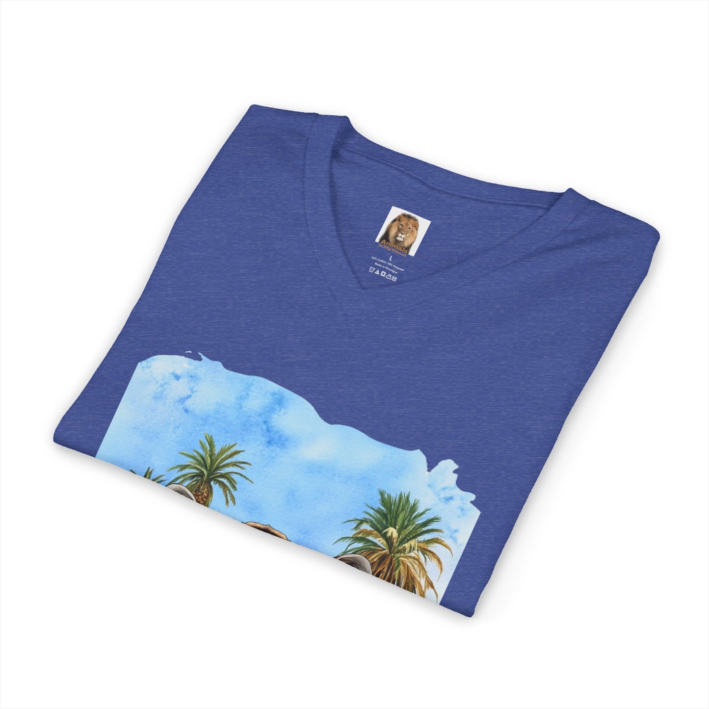 Men's Tiger Big Cats Short Sleeve V-Neck Tee