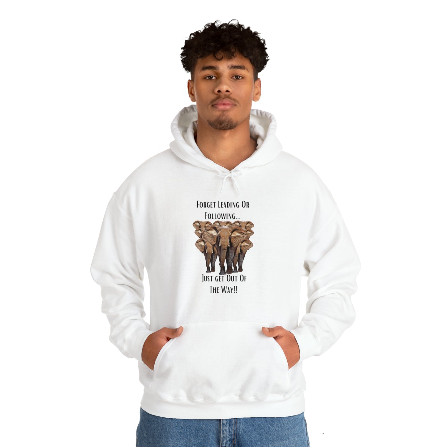 Unisex Elephant Hooded Sweatshirt