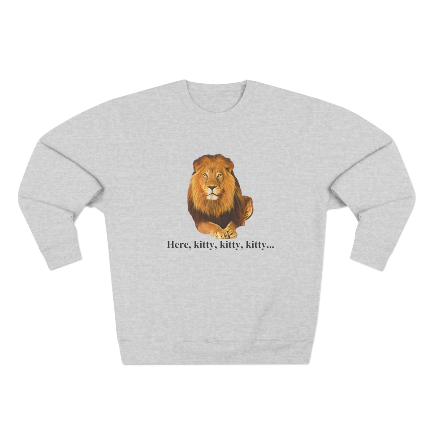 Unisex Premium Lion Big Cats Crewneck Sweatshirt