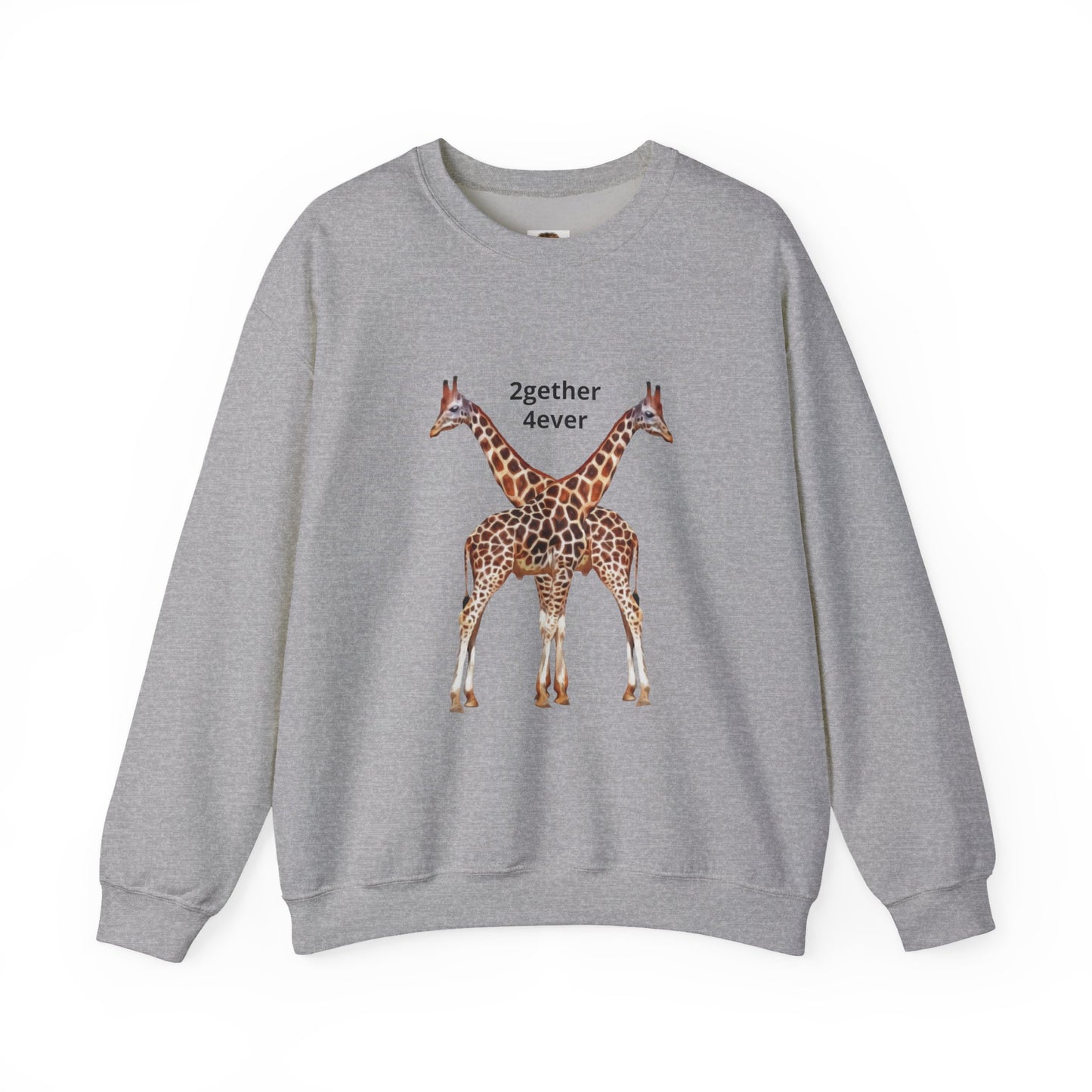 Giraffe Love Crewneck Sweatshirt for Animal Lovers