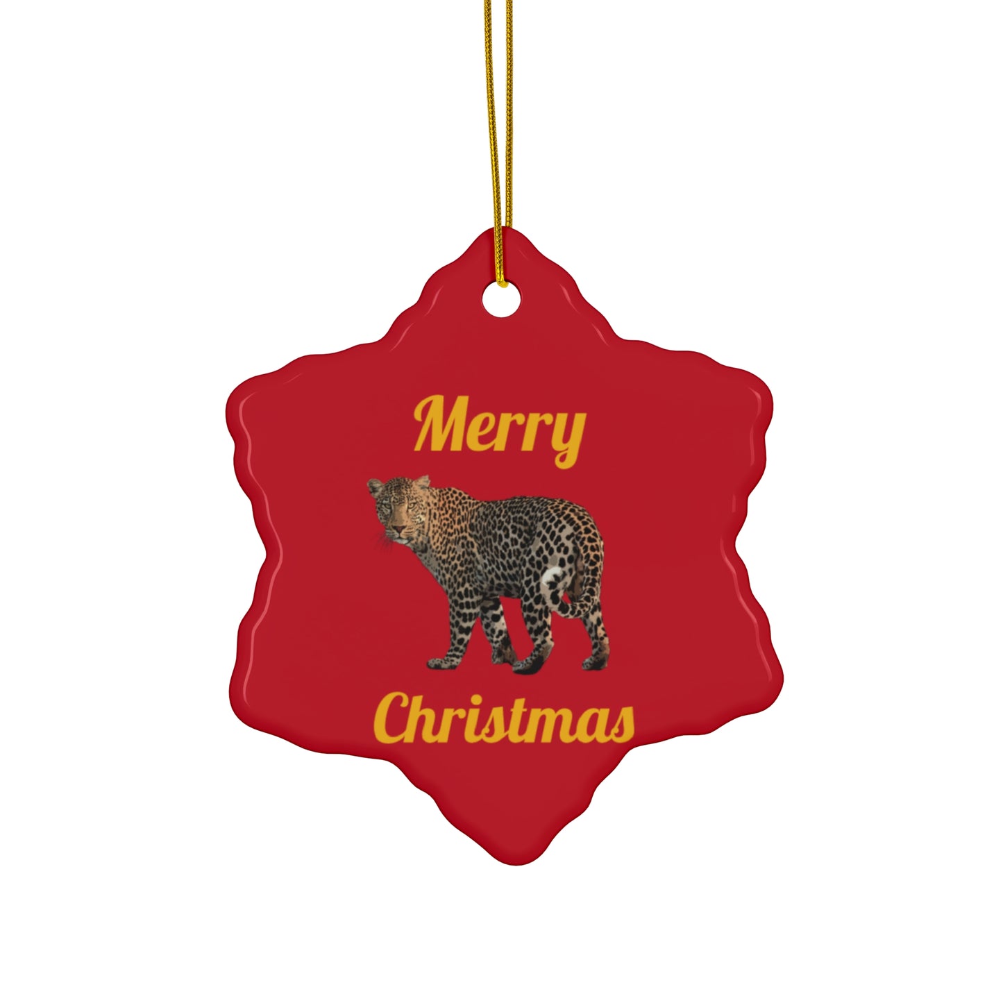 Leopard Ceramic Ornament