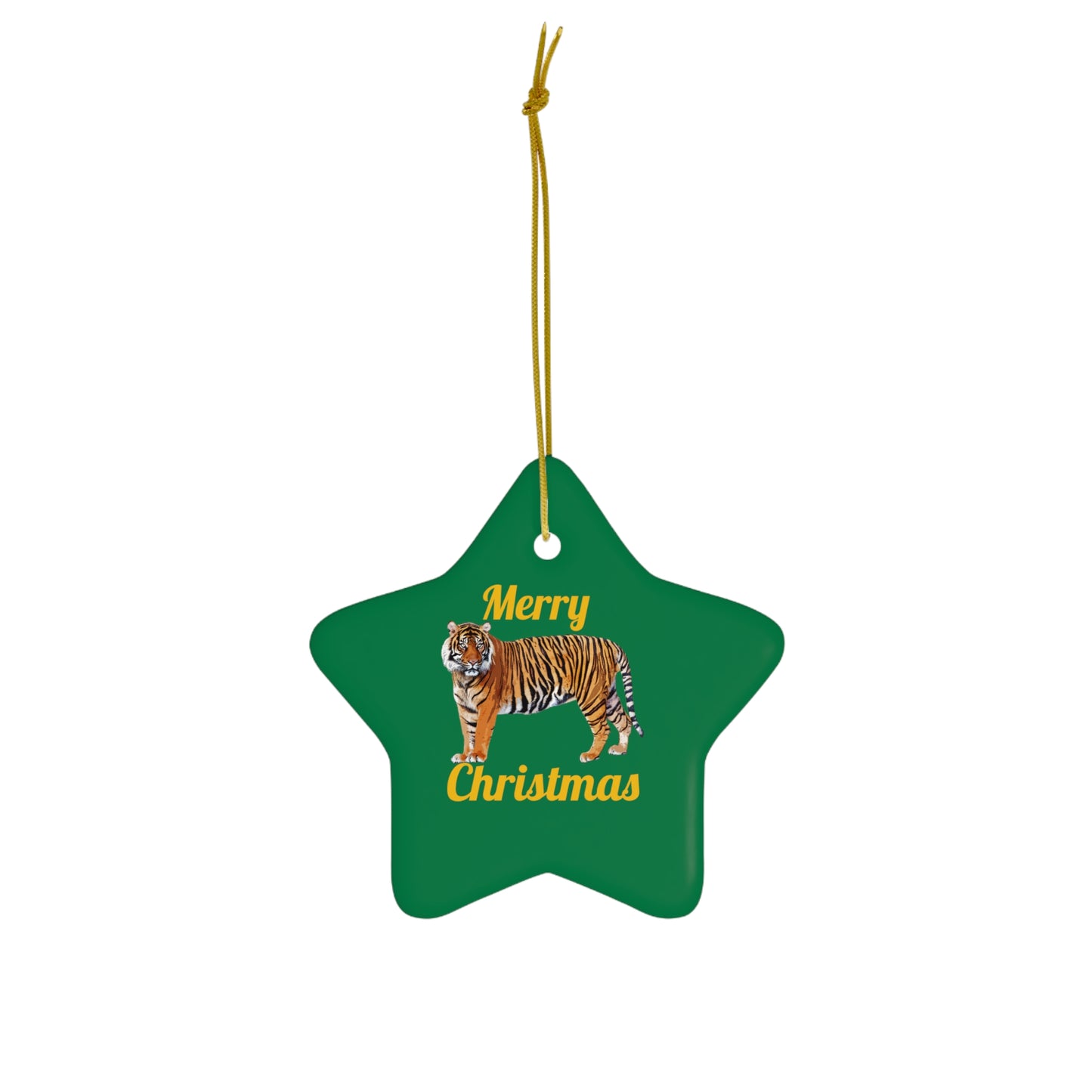 Tiger Ceramic Ornament