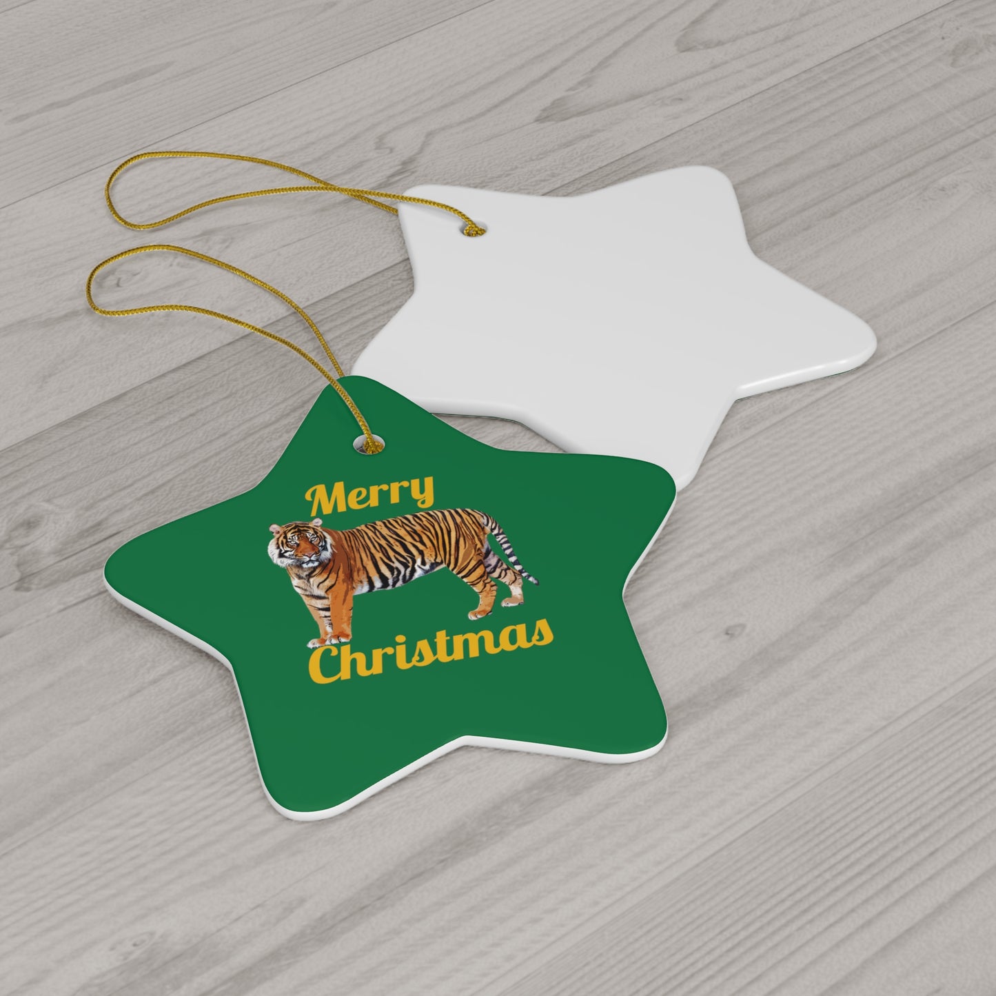 Tiger Ceramic Ornament
