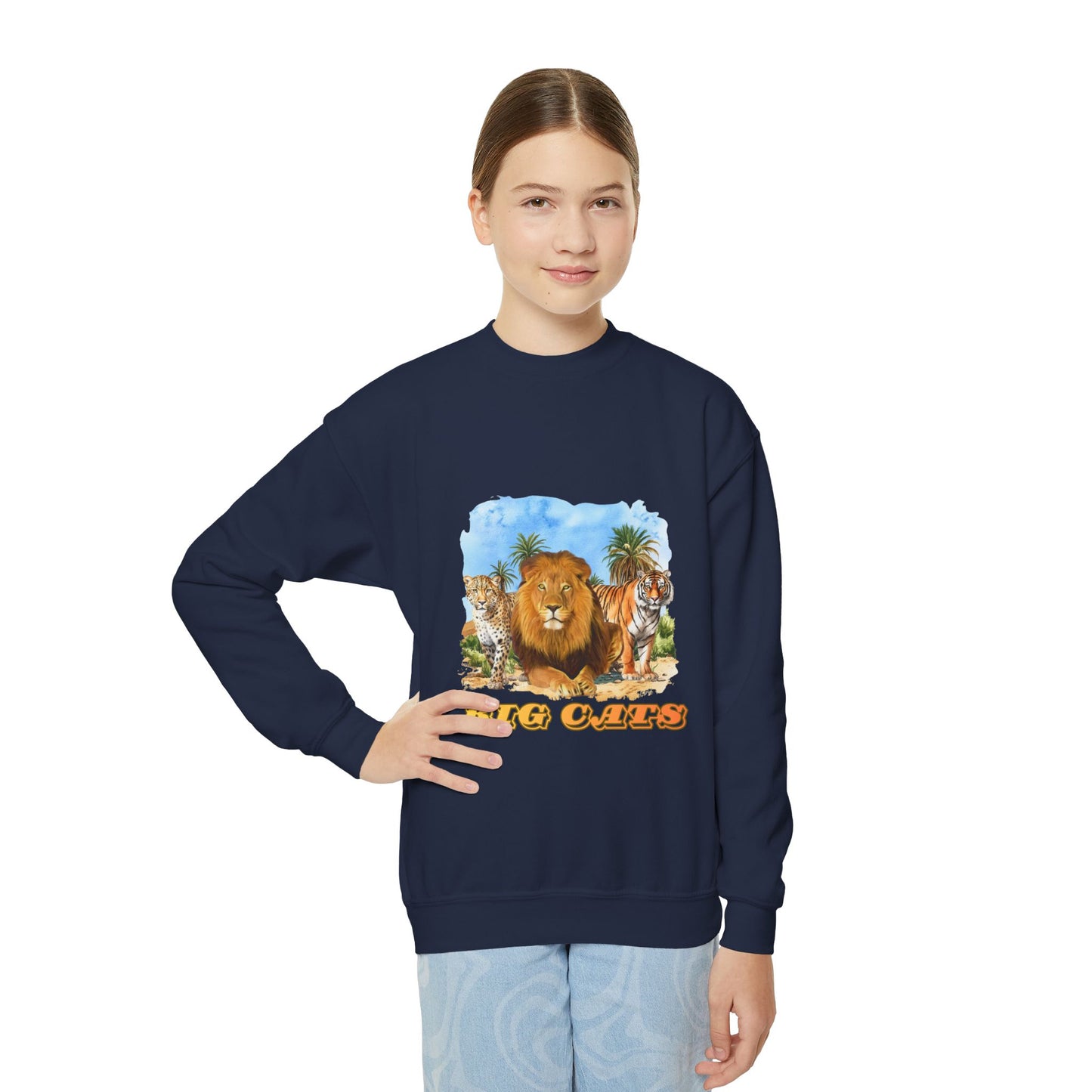 Youth Big Cats Crewneck Sweatshirt