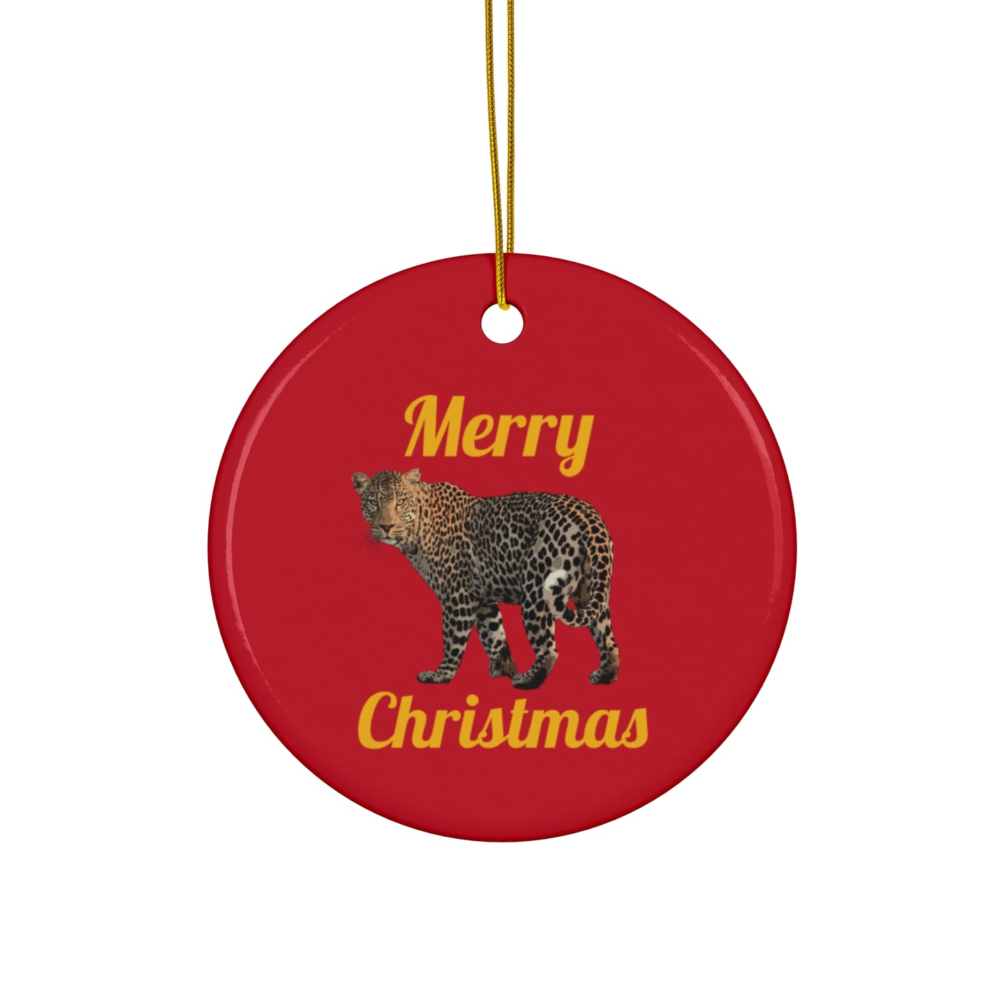 Leopard Ceramic Ornament