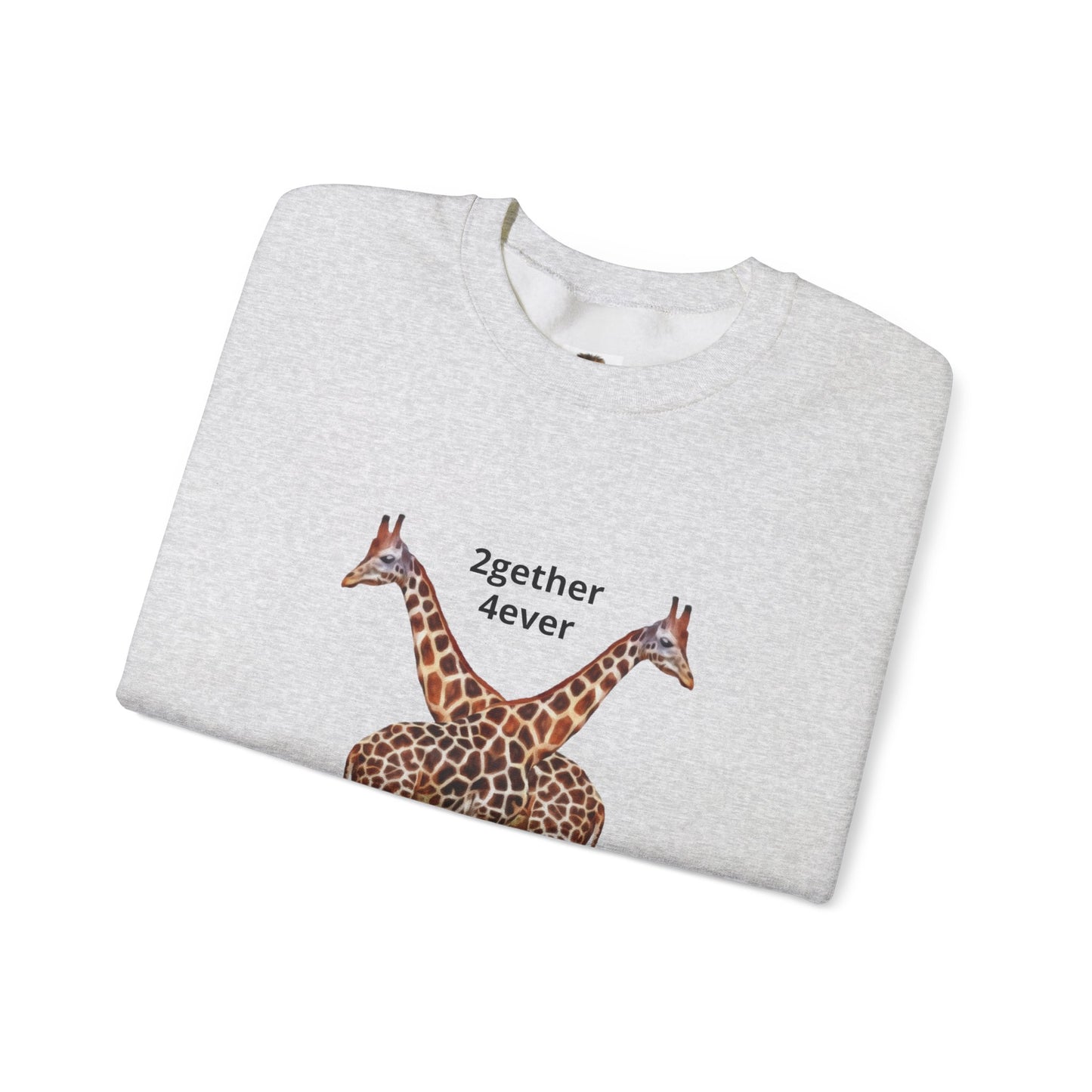 Giraffe Love Crewneck Sweatshirt for Animal Lovers