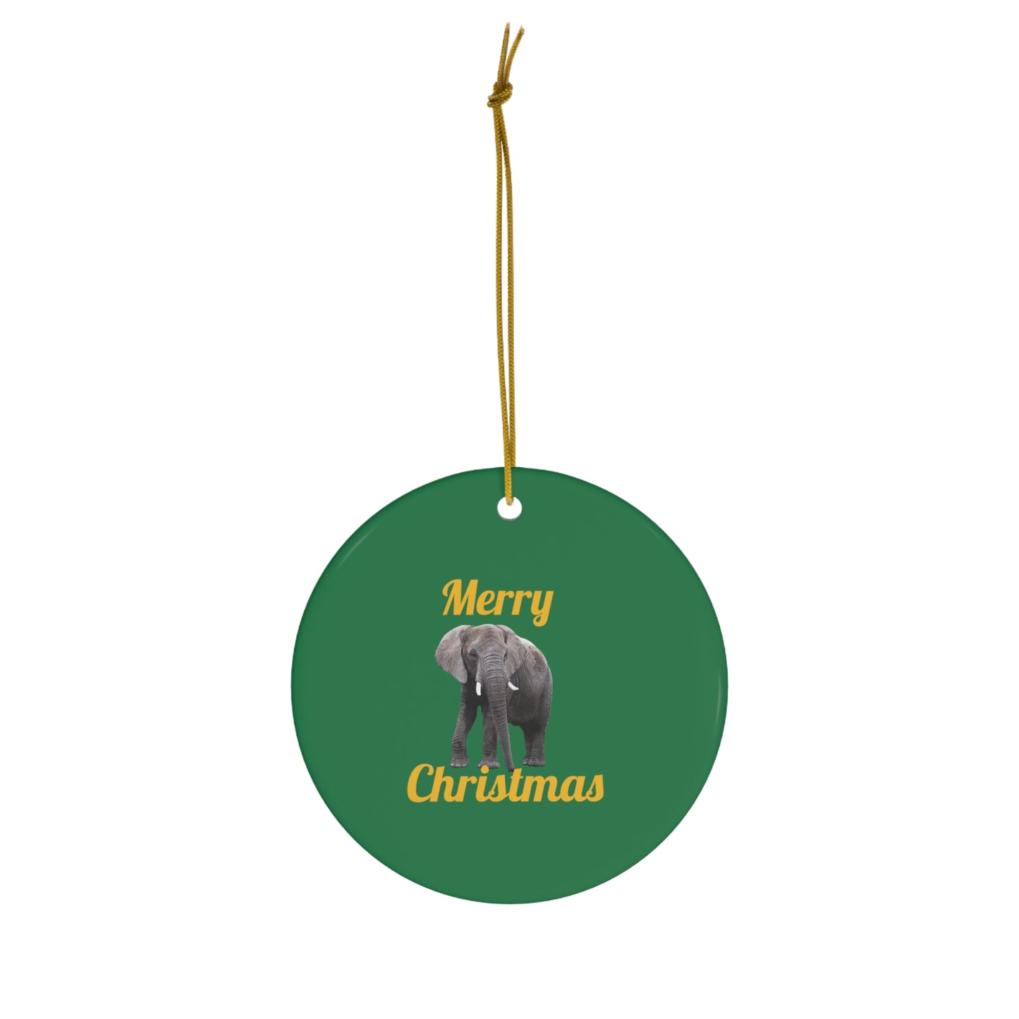 Elephant Ceramic Ornament
