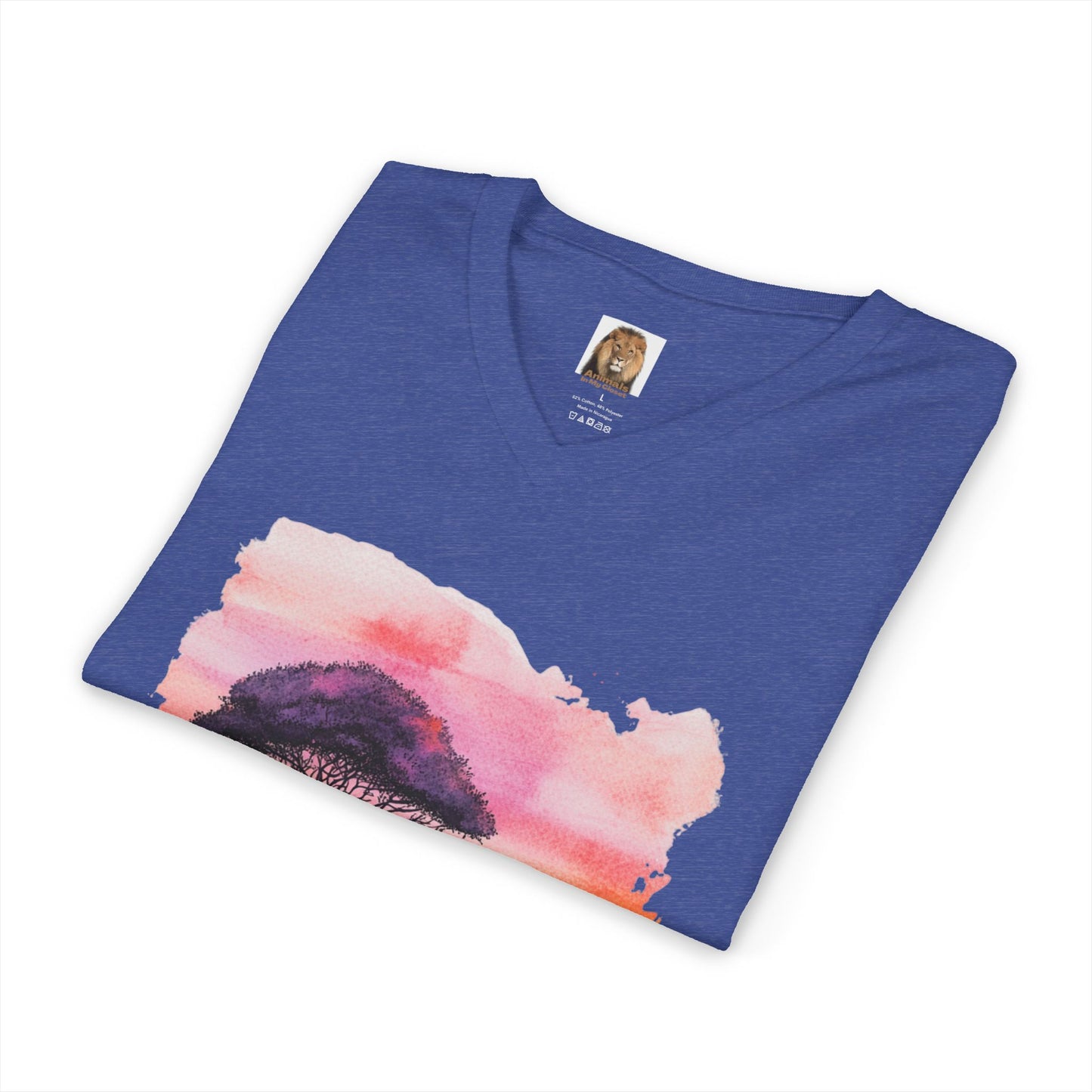Women's Trio Big Cats Short Sleeve V-Neck Tee