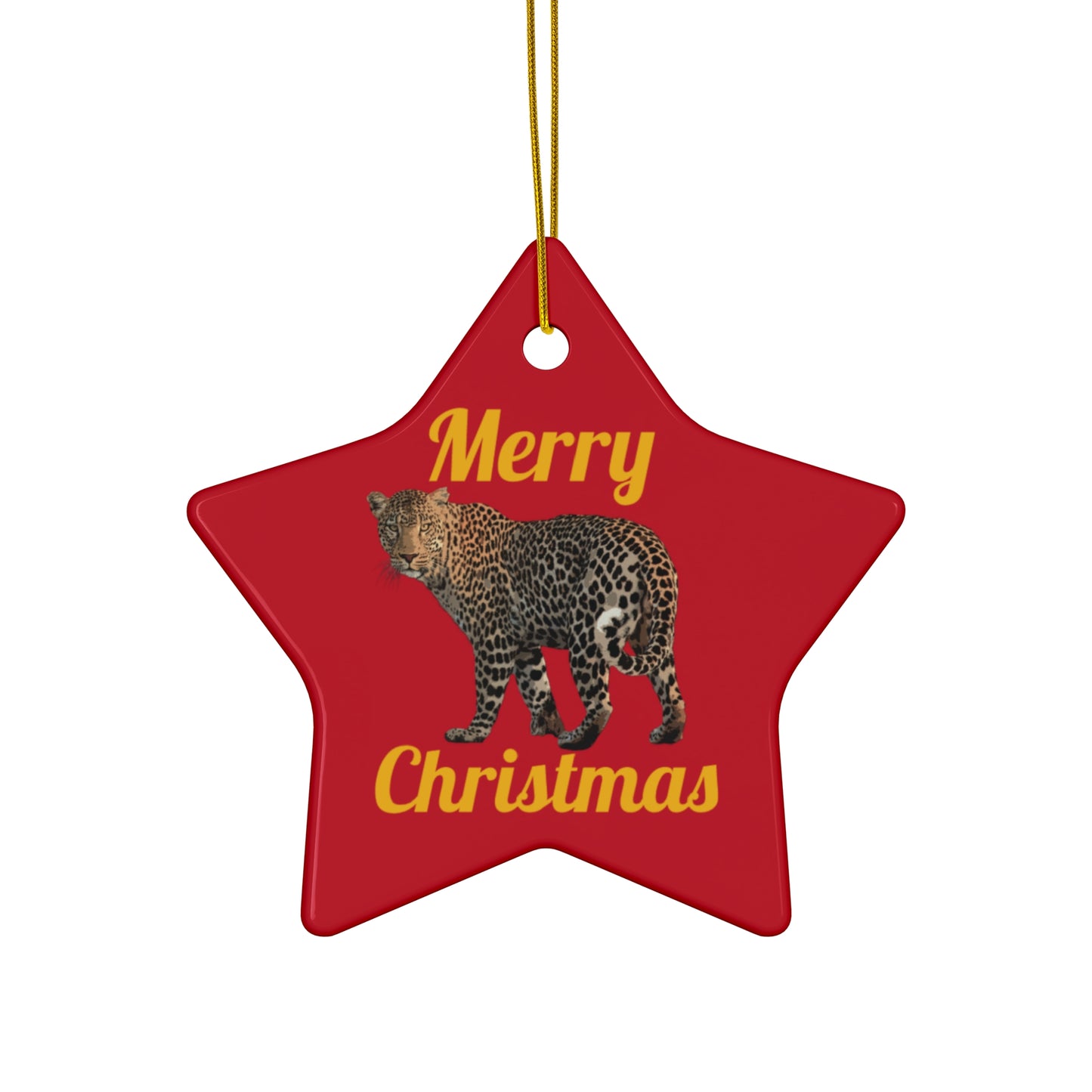 Leopard Ceramic Ornament