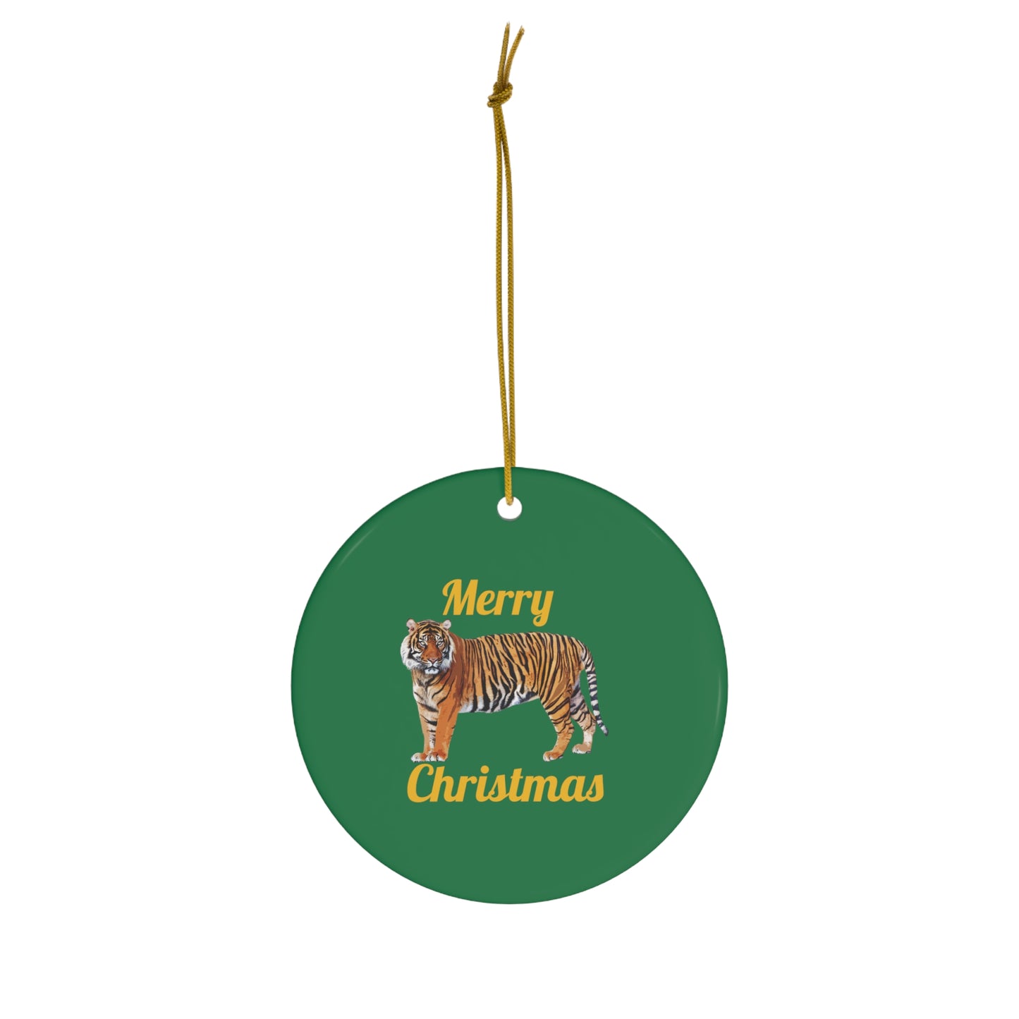 Tiger Ceramic Ornament