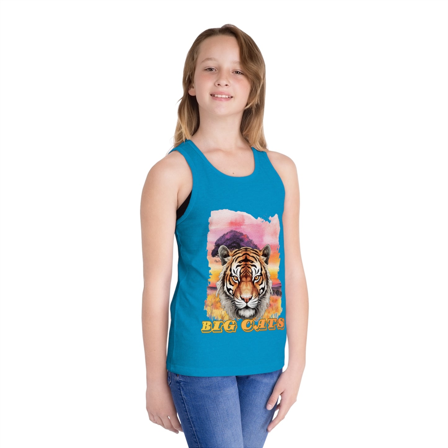 Girls Big Cats Tiger Tank Top