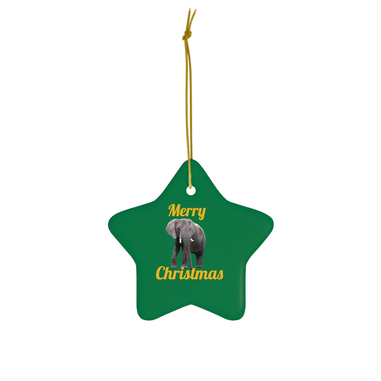 Elephant Ceramic Ornament
