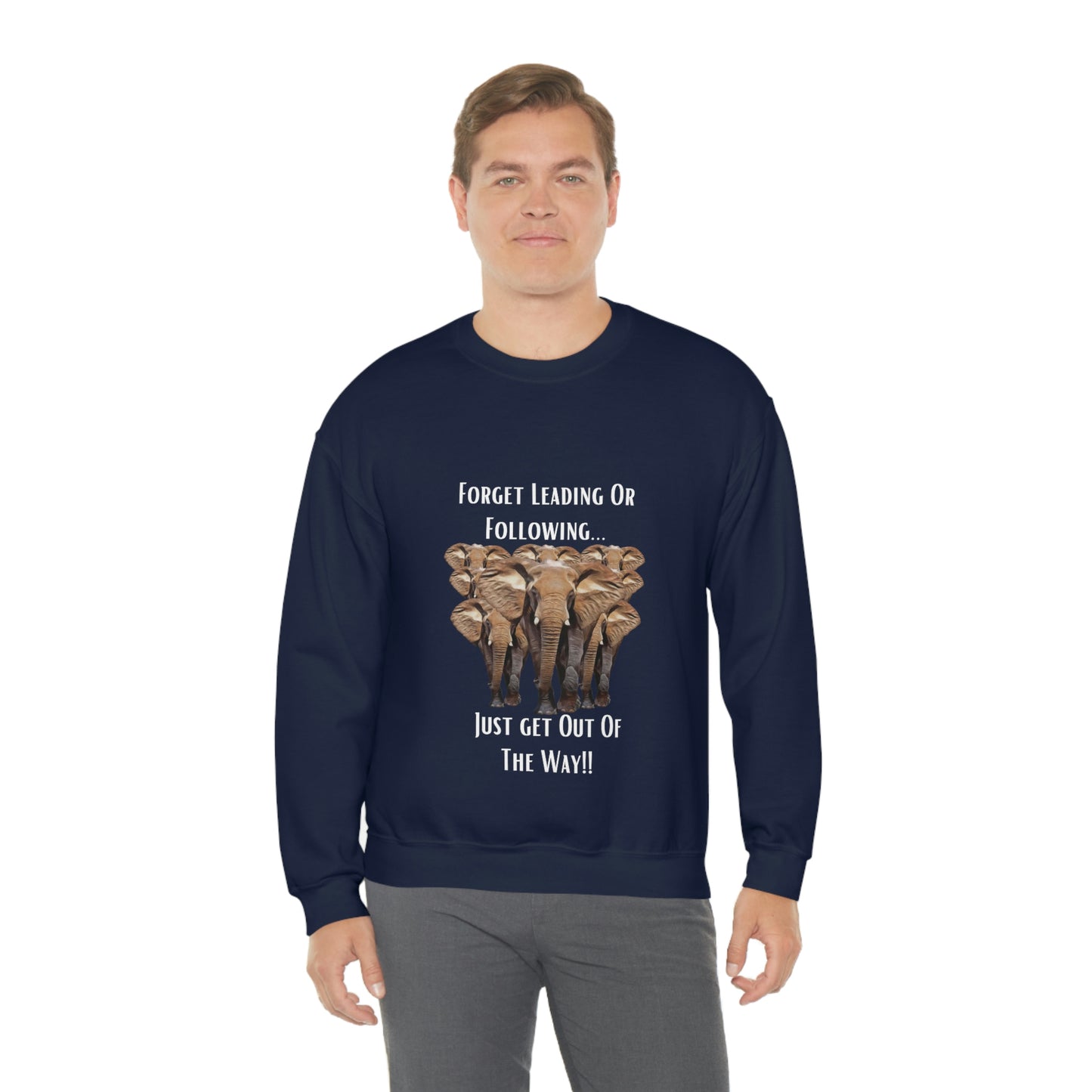 Unisex Elephant Crewneck Sweatshirt