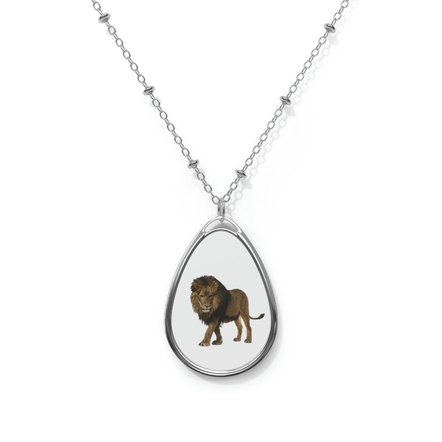 Lion Oval Necklace