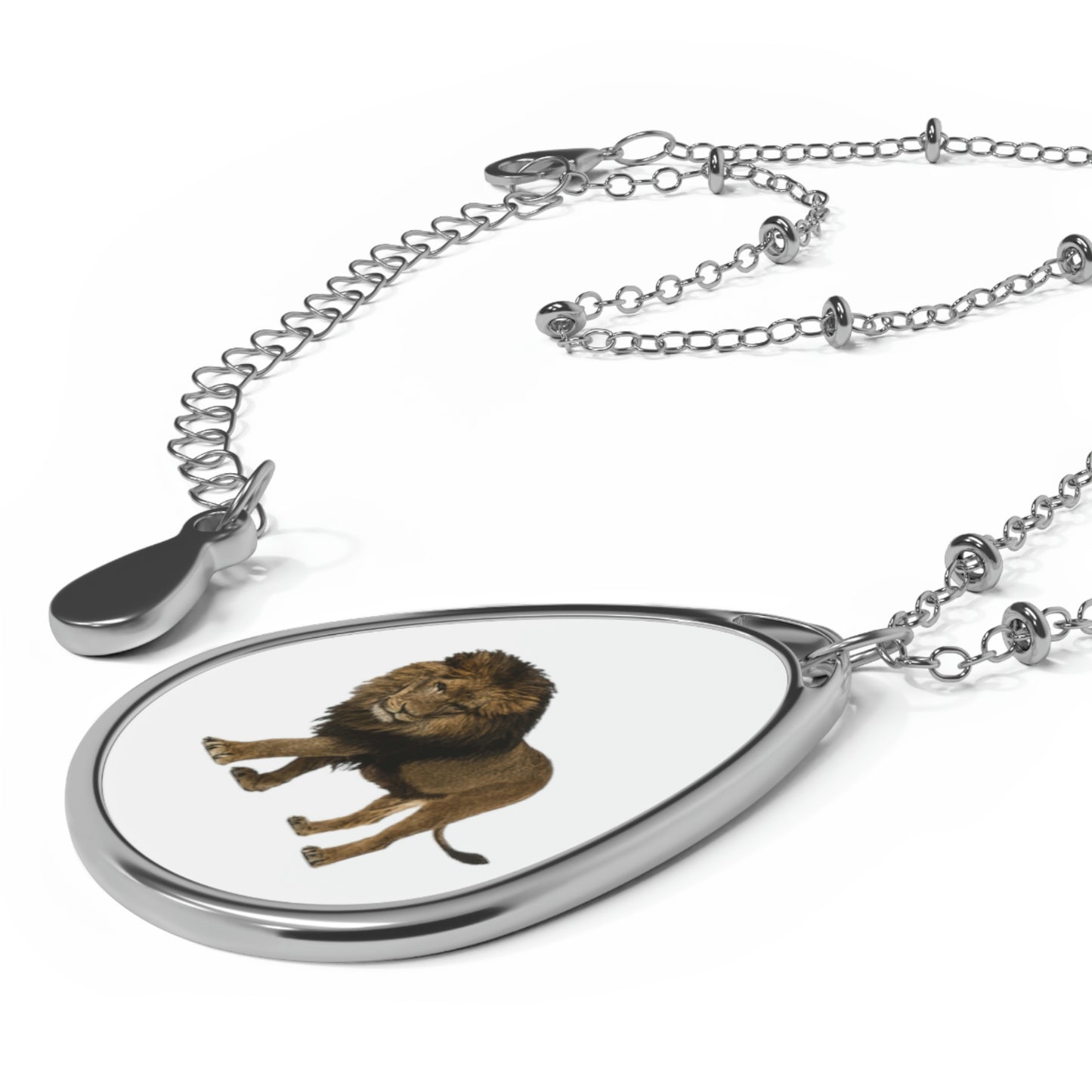 Lion Oval Necklace