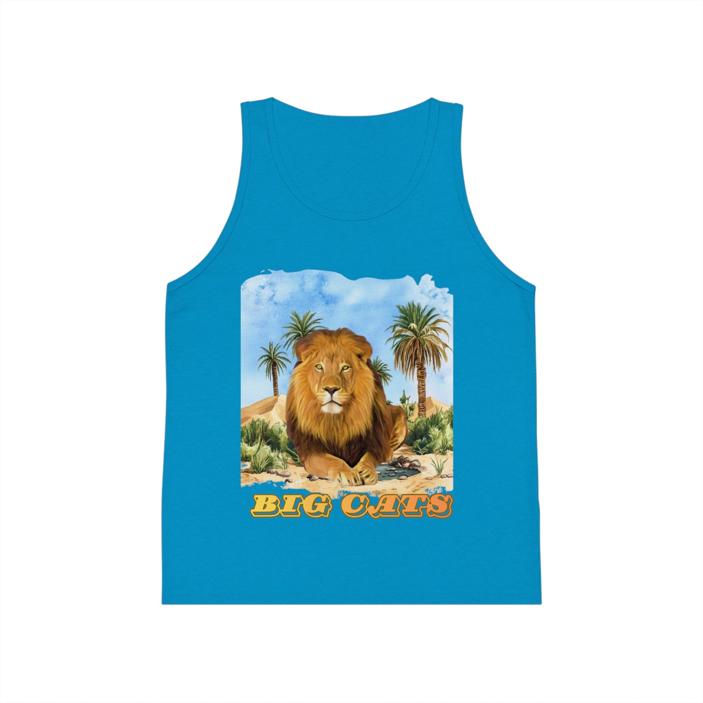 Boy's Lion Big Cats Jersey Tank Top