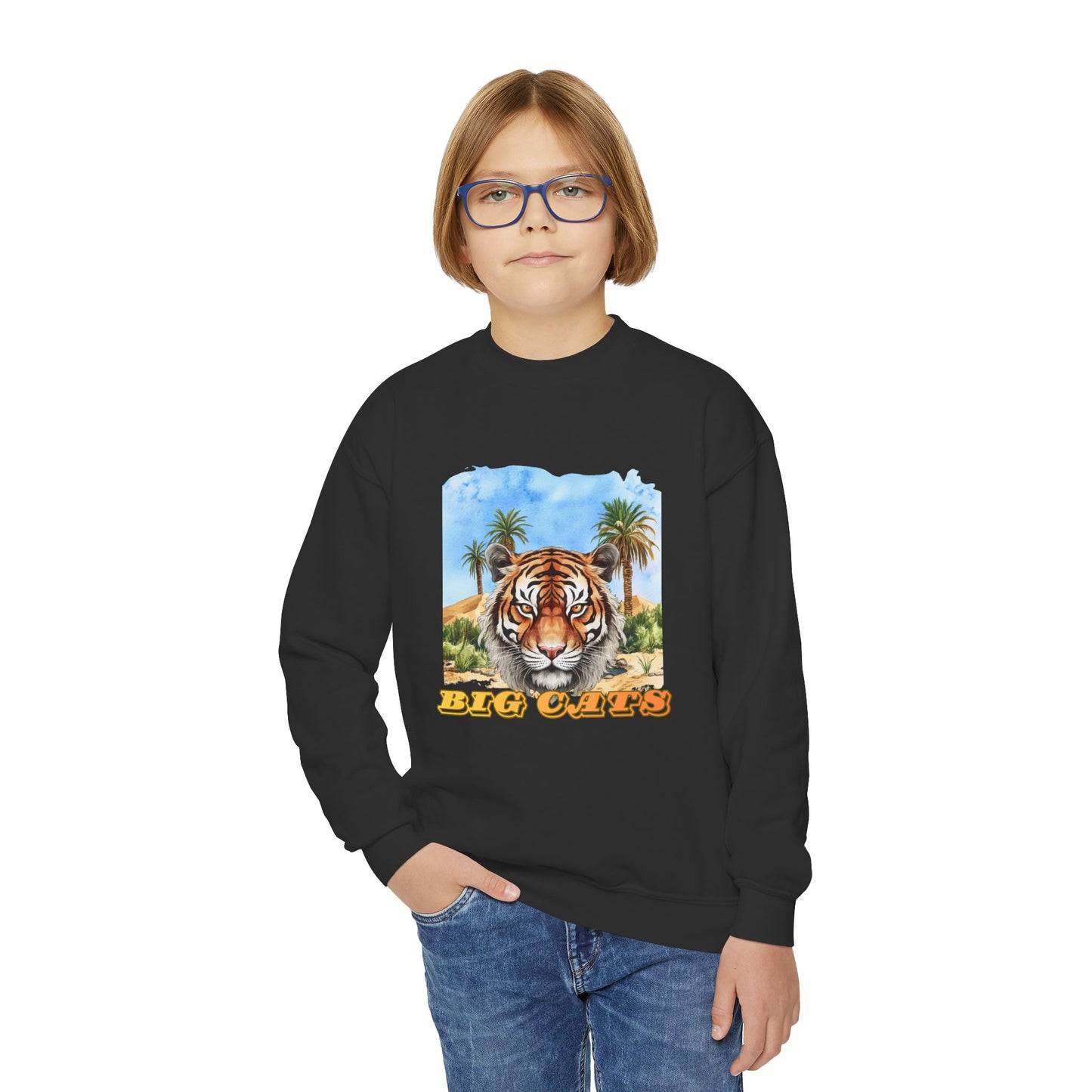 Boy's Big Cats Tiger Sweatshirt