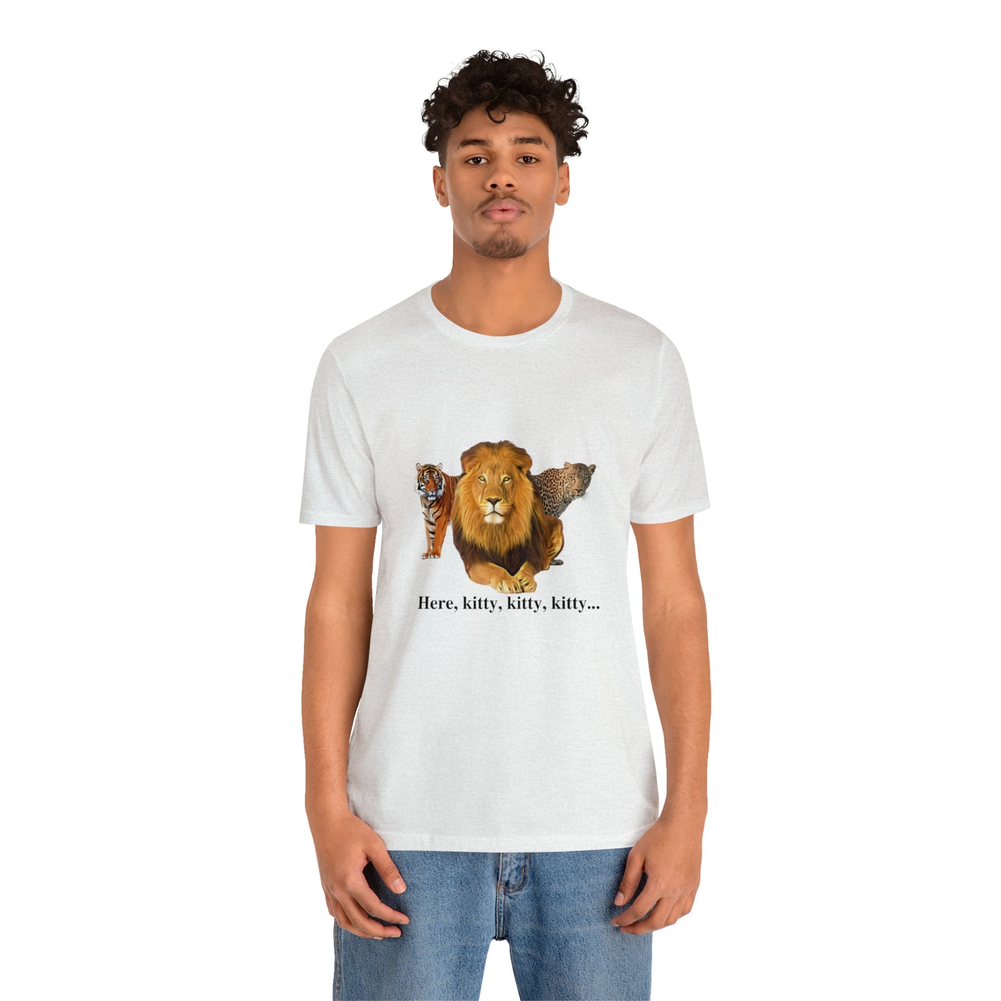 Unisex Big Cats Lion Short Sleeve Tee