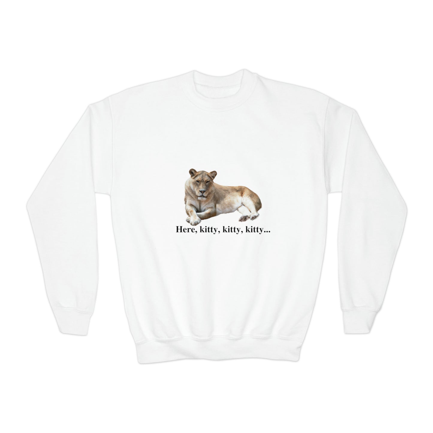 Youth Lioness Big Cats Crewneck Sweatshirt