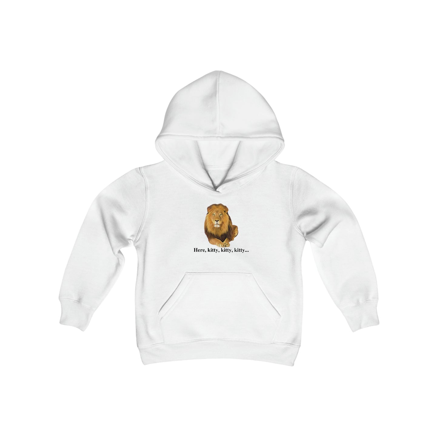 Youth Lion Big Cats Hooded Sweatshirt