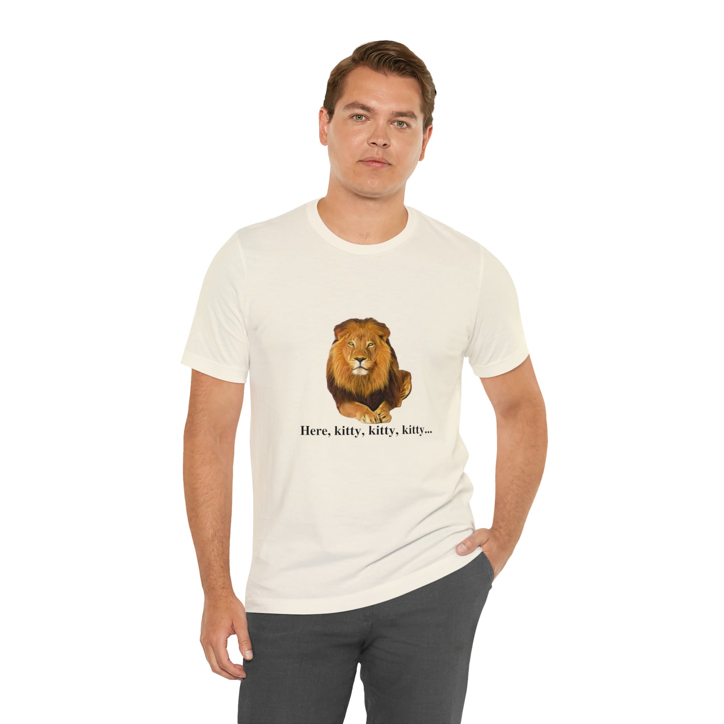 Unisex Lion Big Cats Short Sleeve Tee