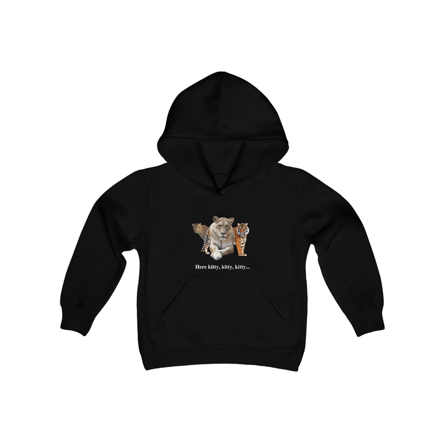 Youth Big Cats Lioness Hooded Sweatshirt