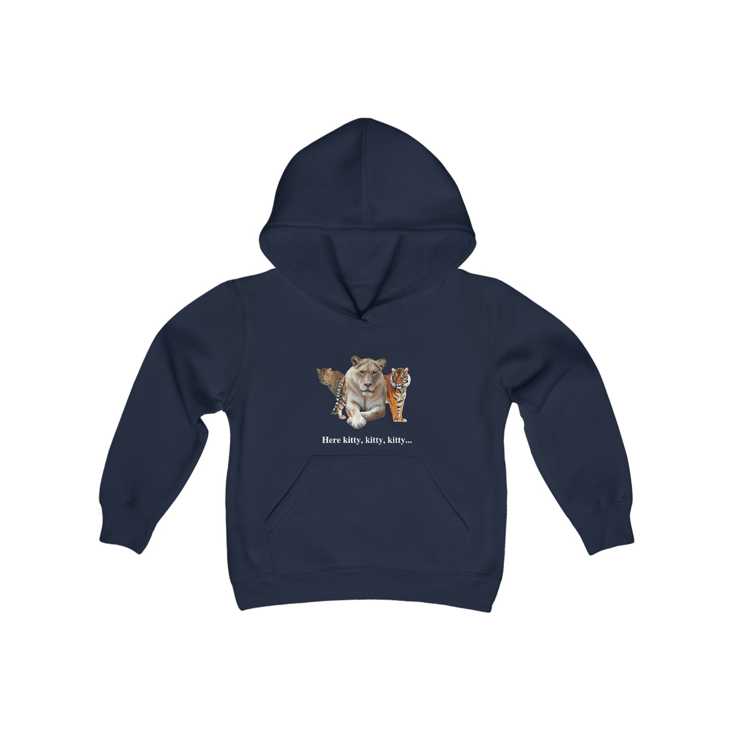 Youth Big Cats Lioness Hooded Sweatshirt