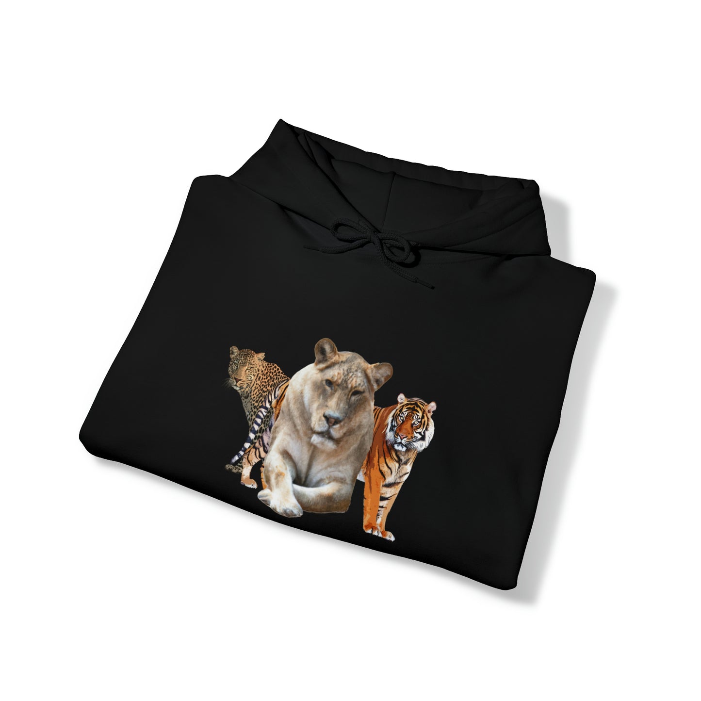 Unisex Big Cats Lioness Hooded Sweatshirt