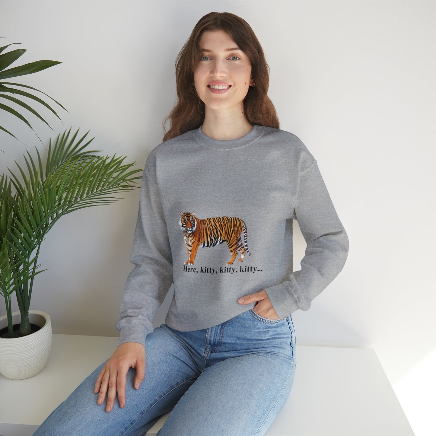 Unisex Tiger Big Cats Crewneck Sweatshirt