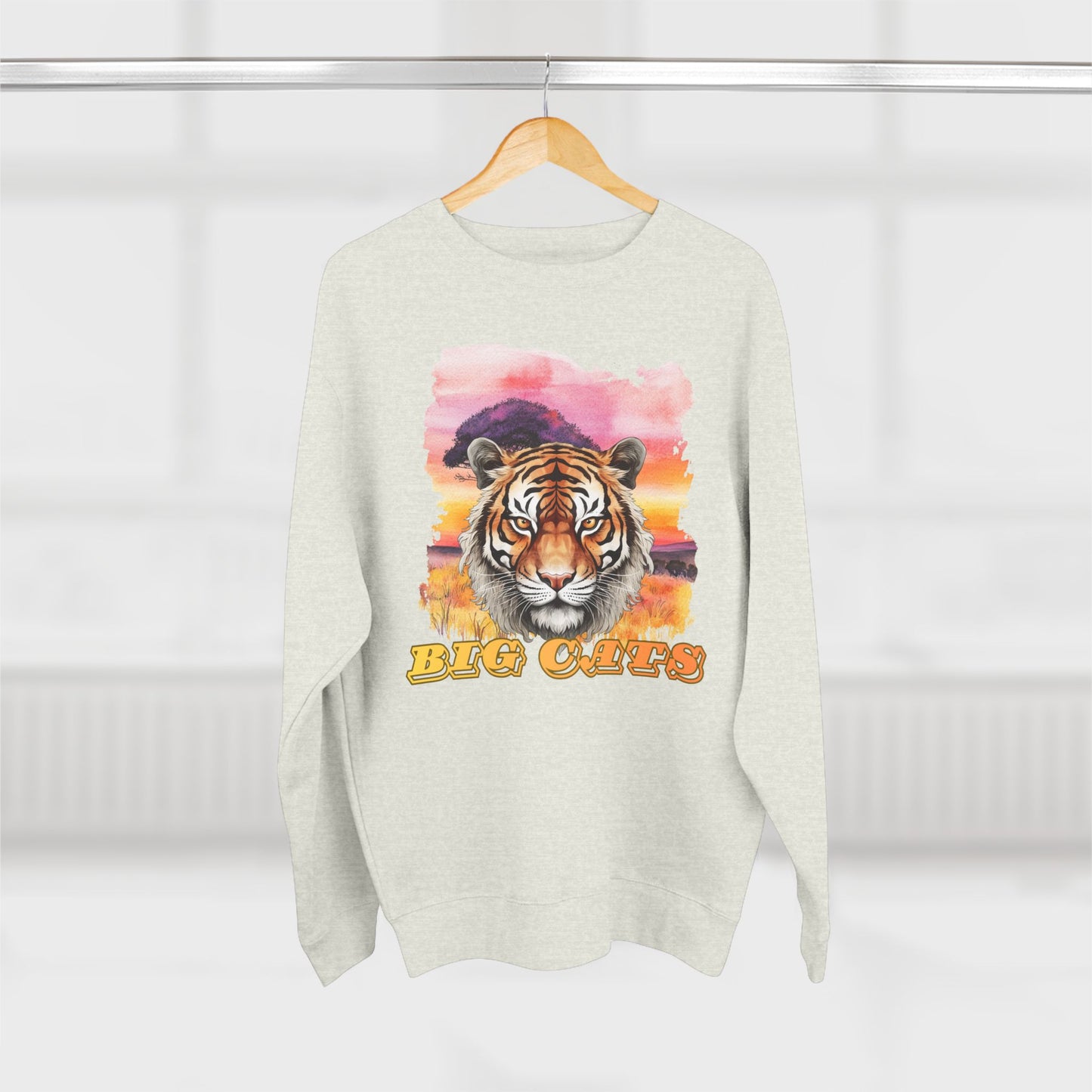 Women's Big Cats Tiger Premium Crewneck Sweatshirt