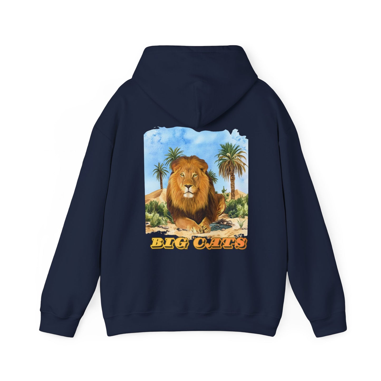 Men's Lion Big Cats Graphic Pullover Hoodie