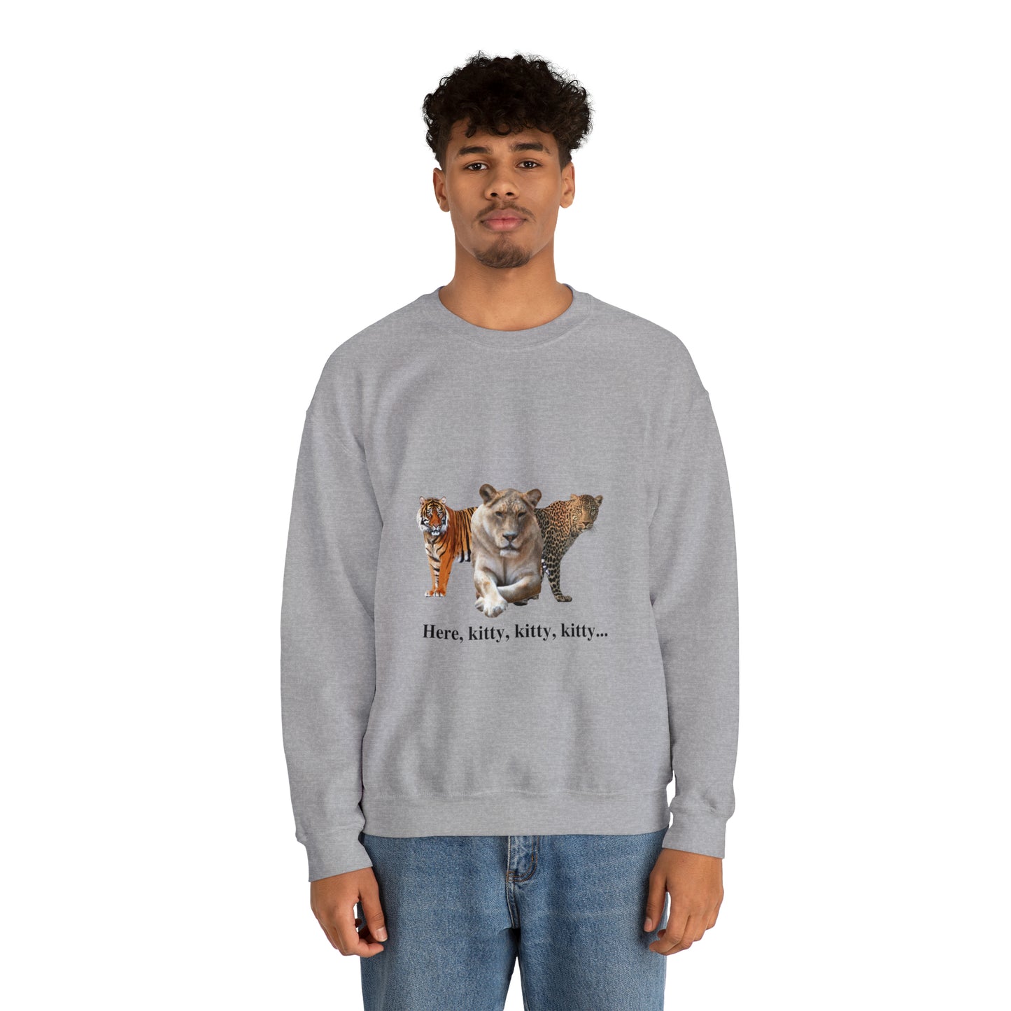 Unisex Big Cats Lioness Crewneck Sweatshirt