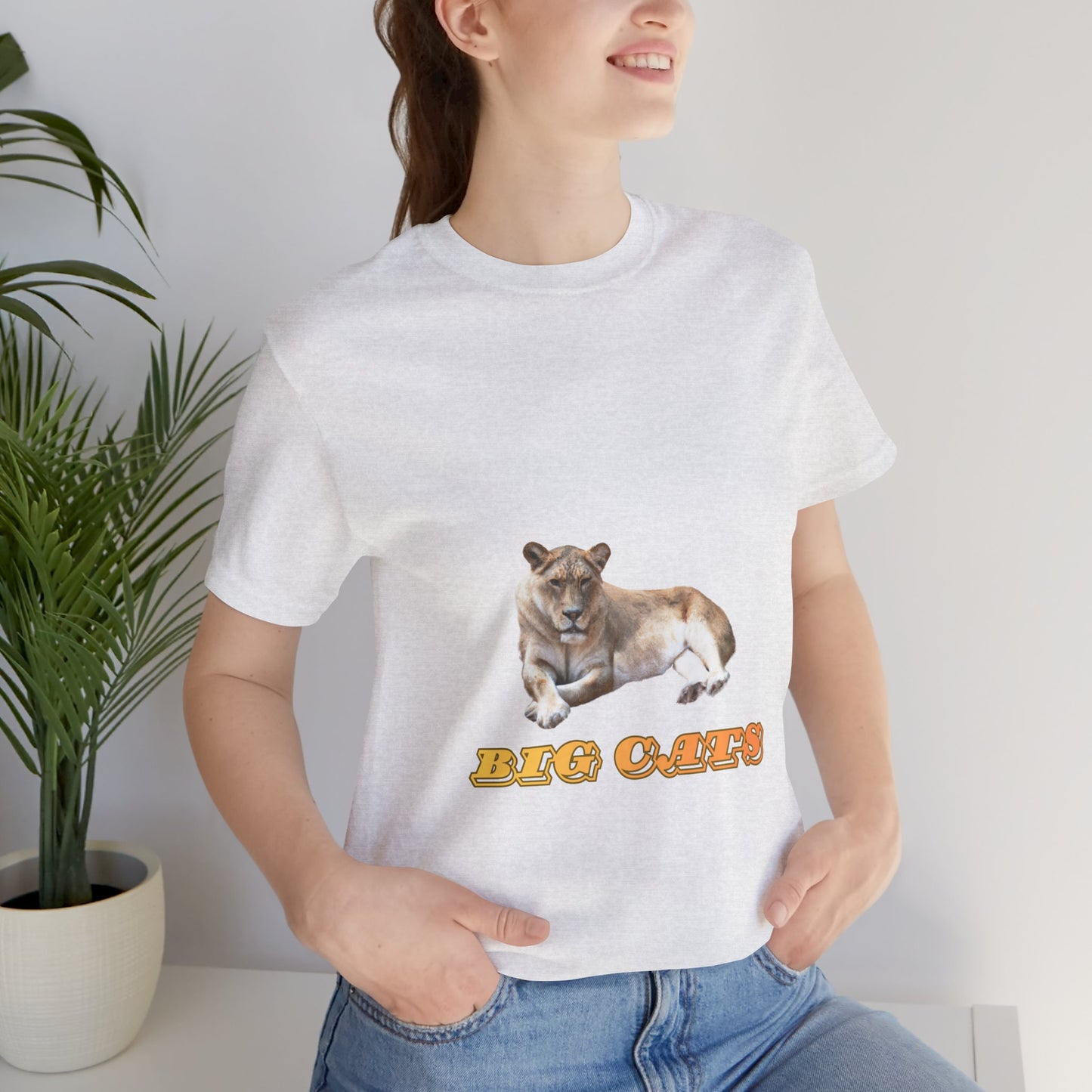 Unisex Lioness Big Cats Short Sleeve Tee