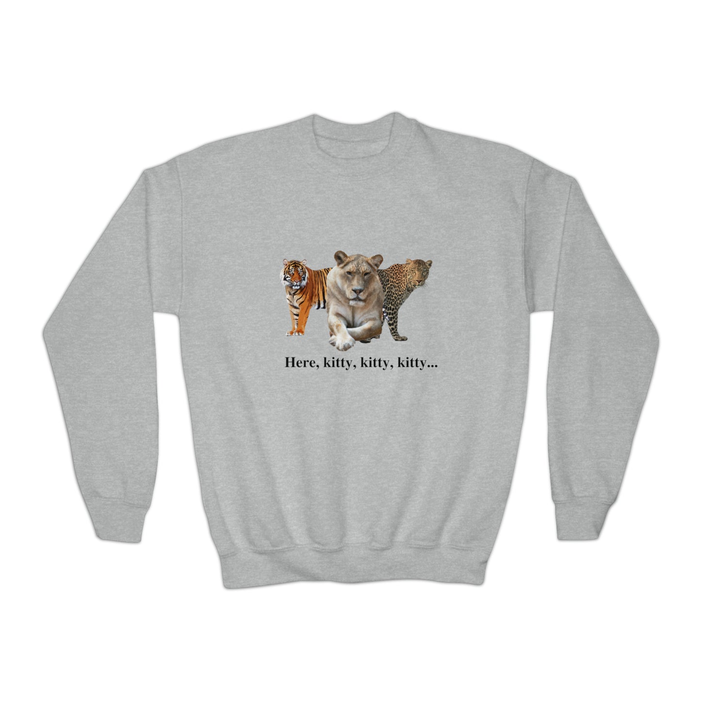 Youth Big Cats Lioness Crewneck Sweatshirt