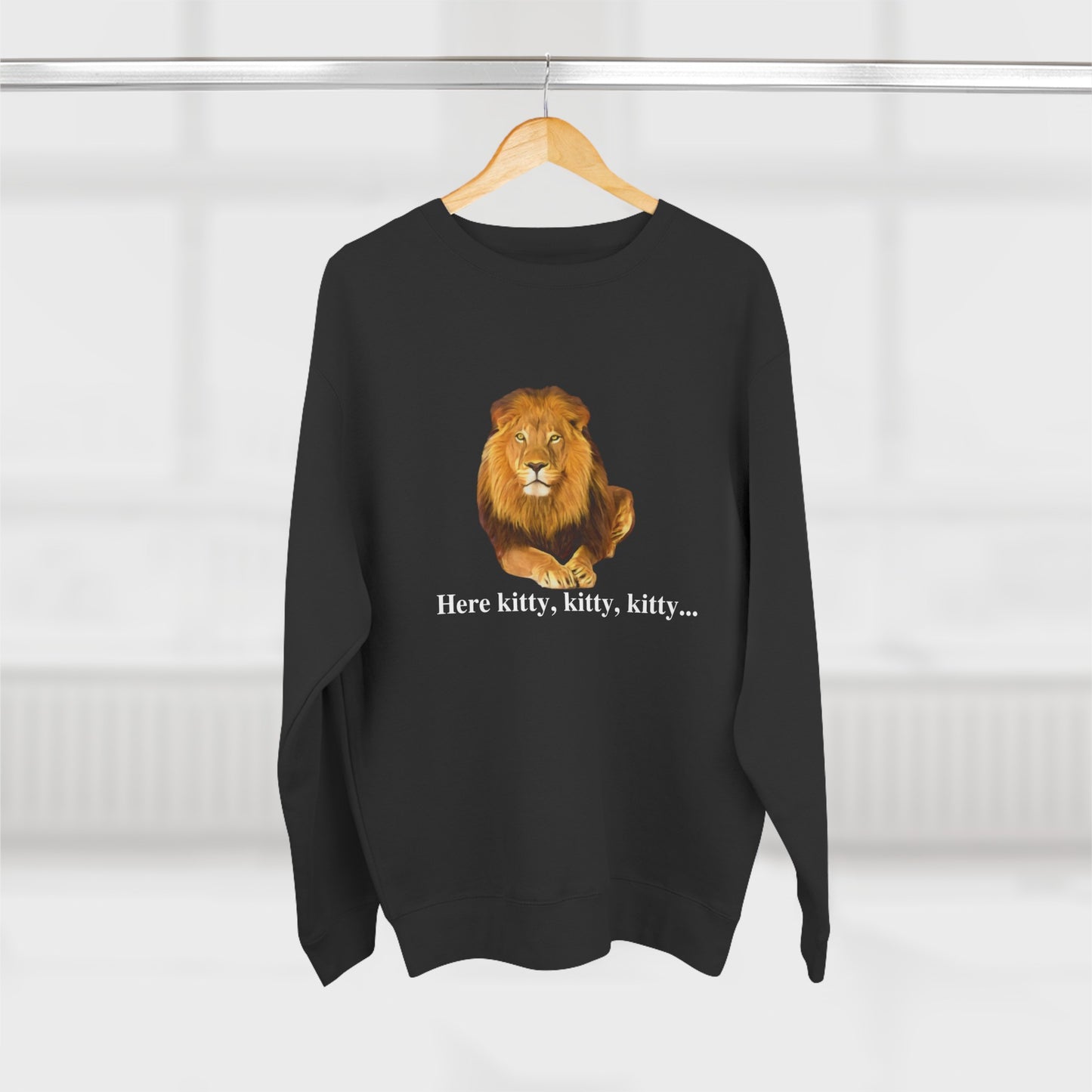 Unisex Premium Lion Big Cats Crewneck Sweatshirt