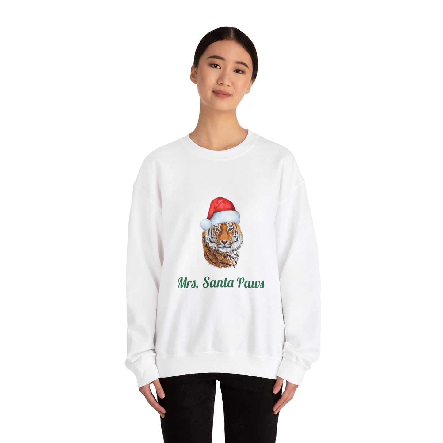 Tiger Mrs. Santa Crewneck Sweatshirt