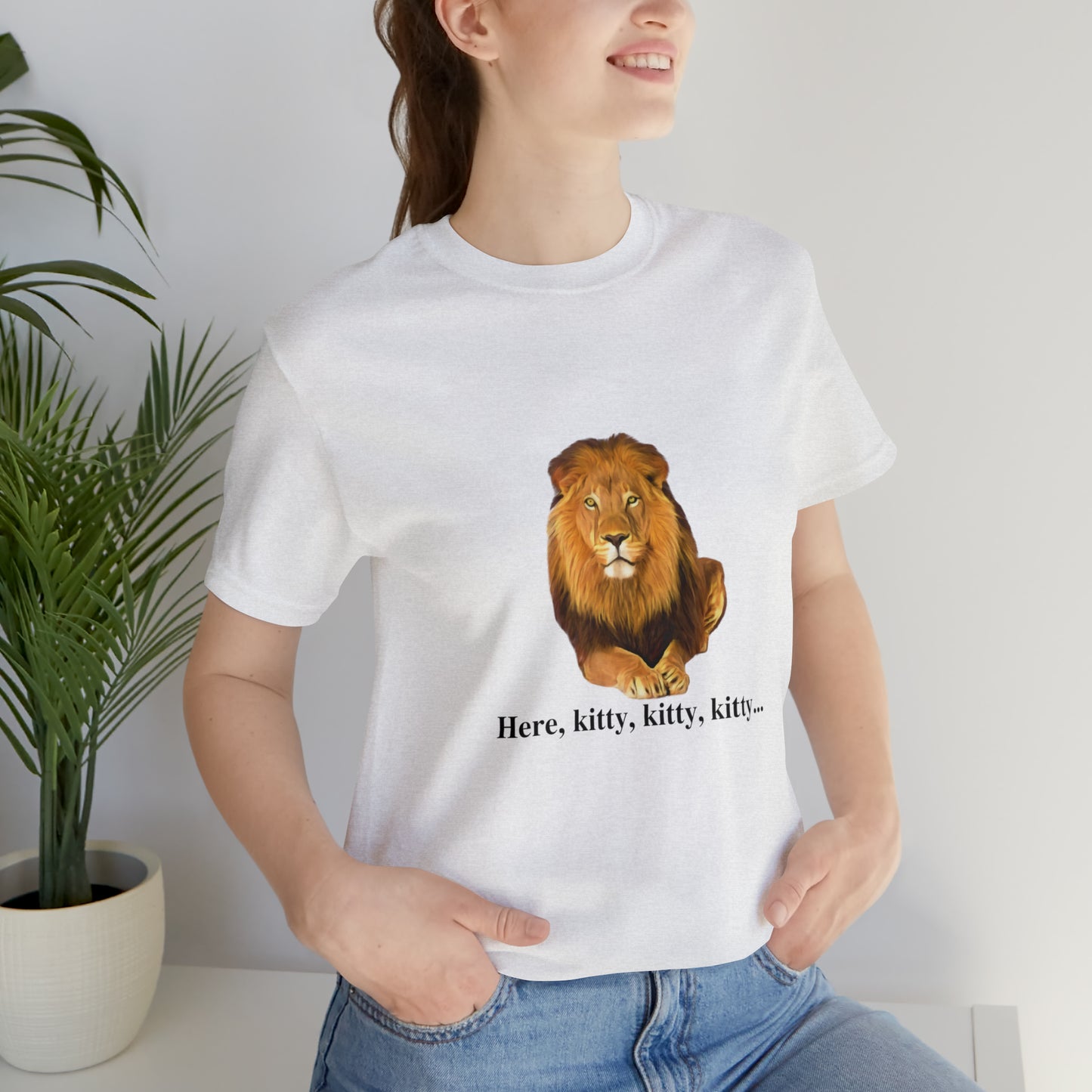 Unisex Lion Big Cats Short Sleeve Tee