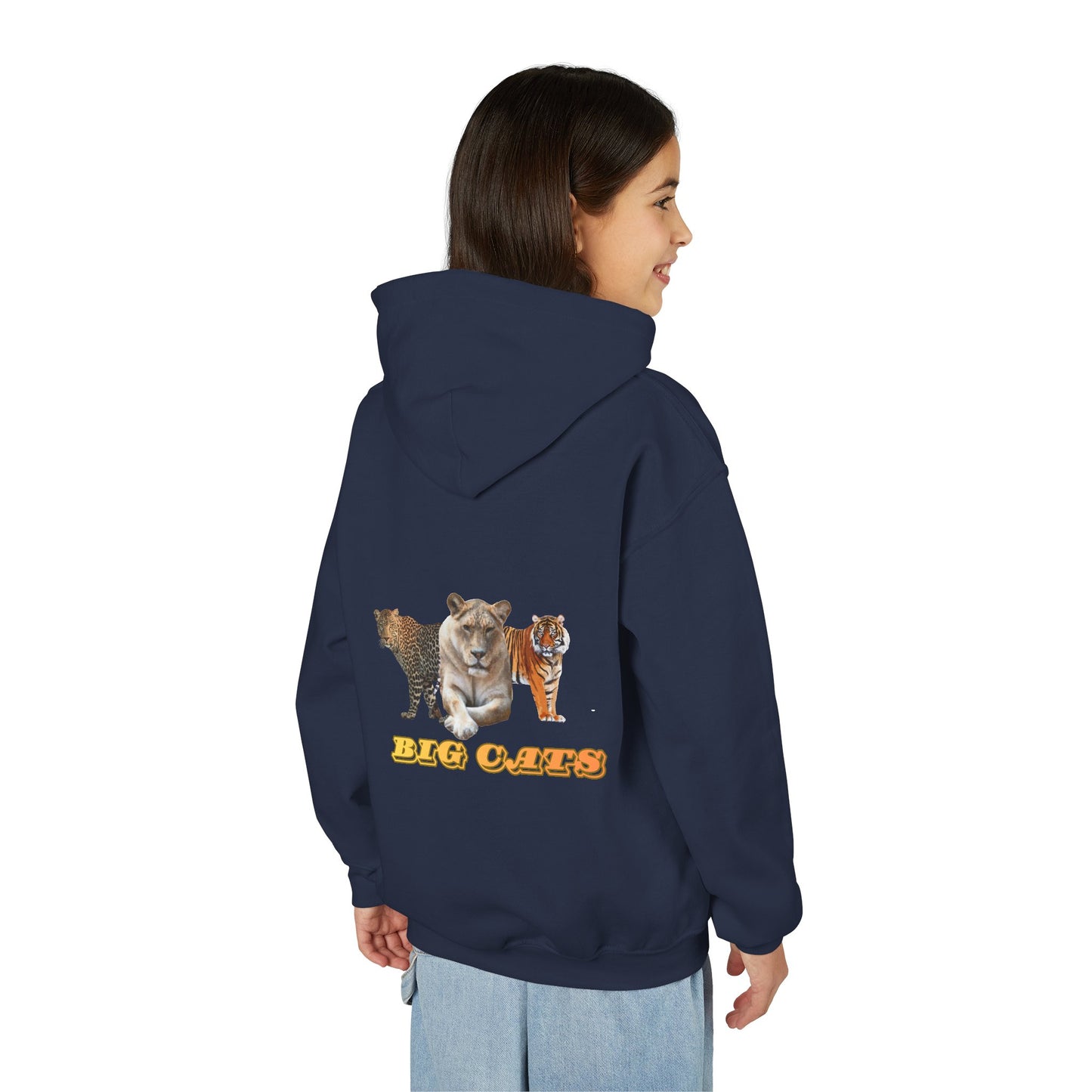 Youth Big Cats Lioness Hooded Sweatshirt